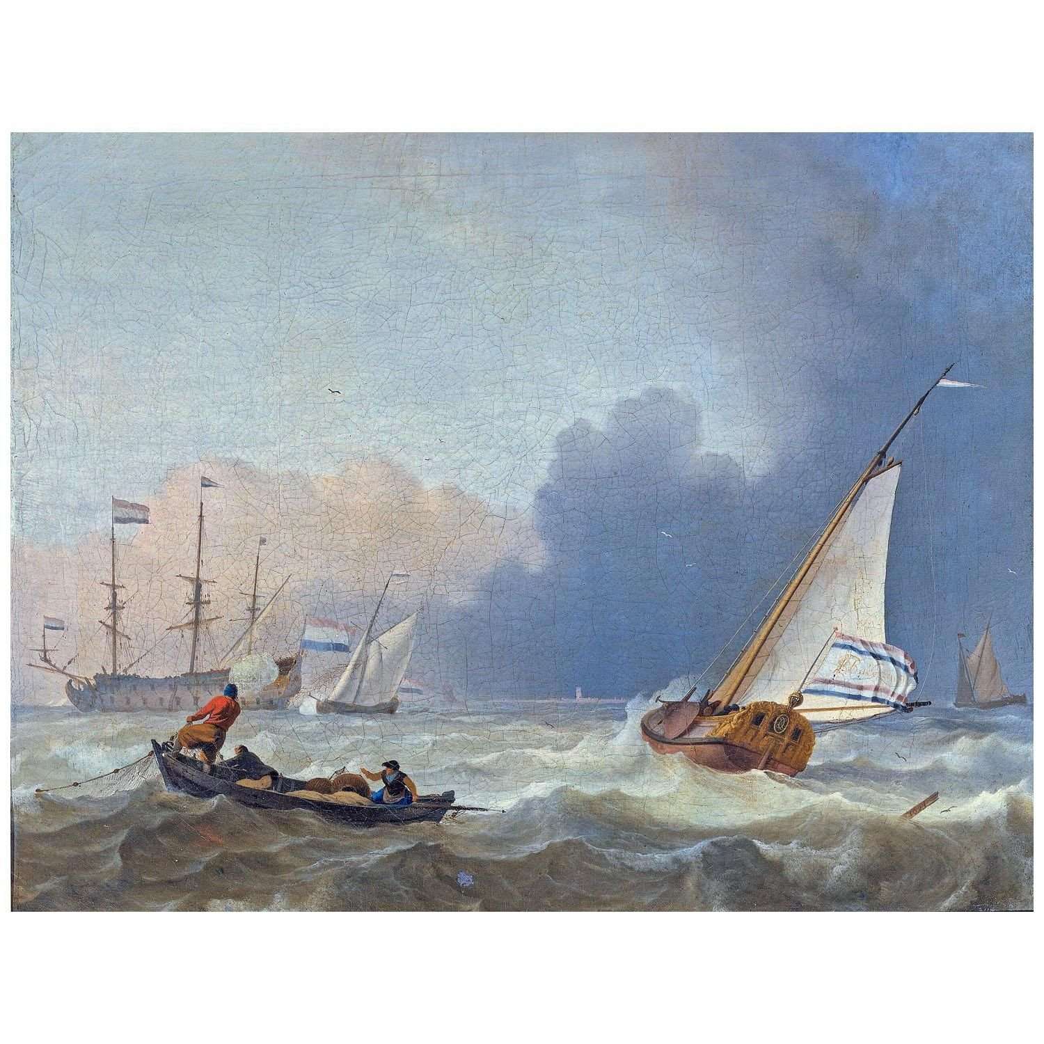  Ludolf Backhuysen. Rough sea with a Dutch yacht. 1694. Rijksmuseum Amsterdam