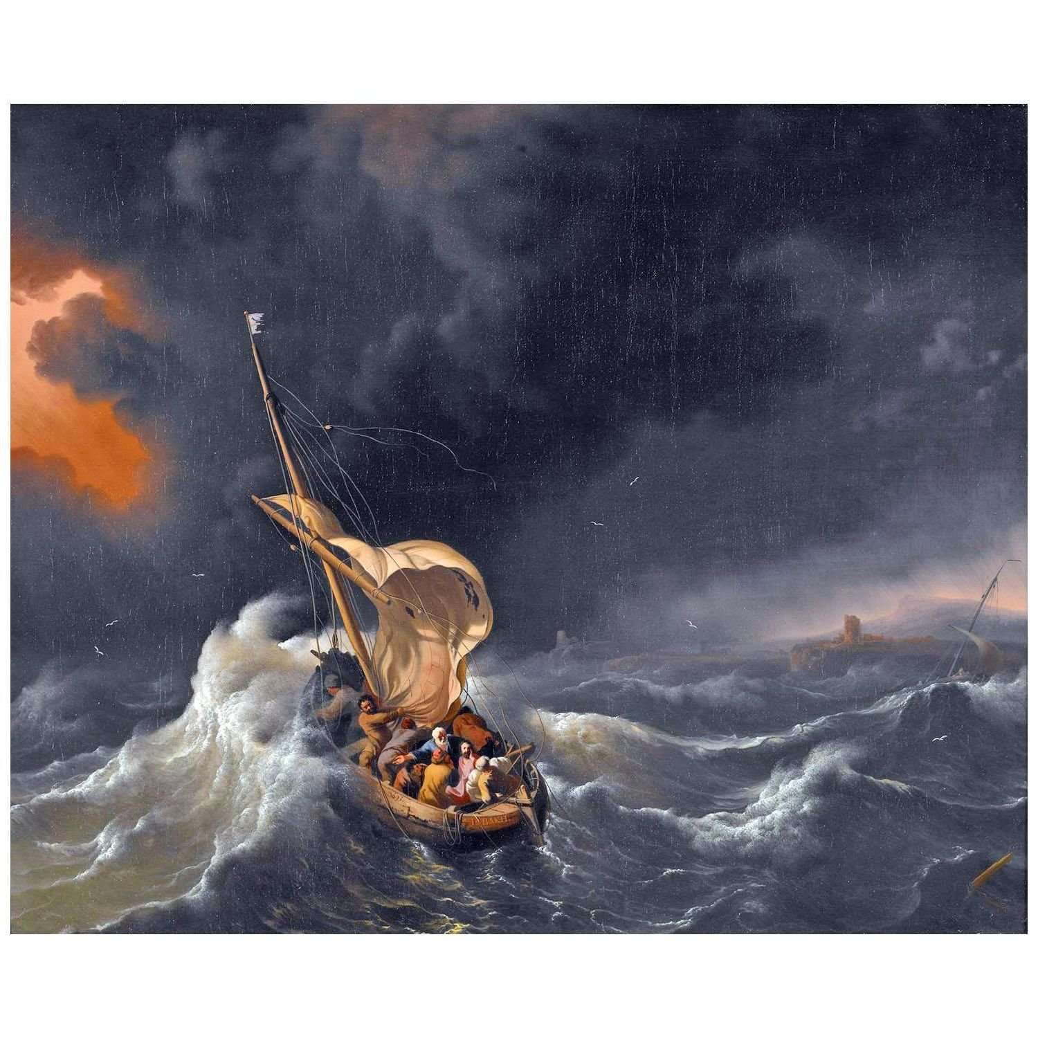  Ludolf Backhuysen. Christ in the Storm on the Sea of Galilee. 1695. Indianapolis Art Museum