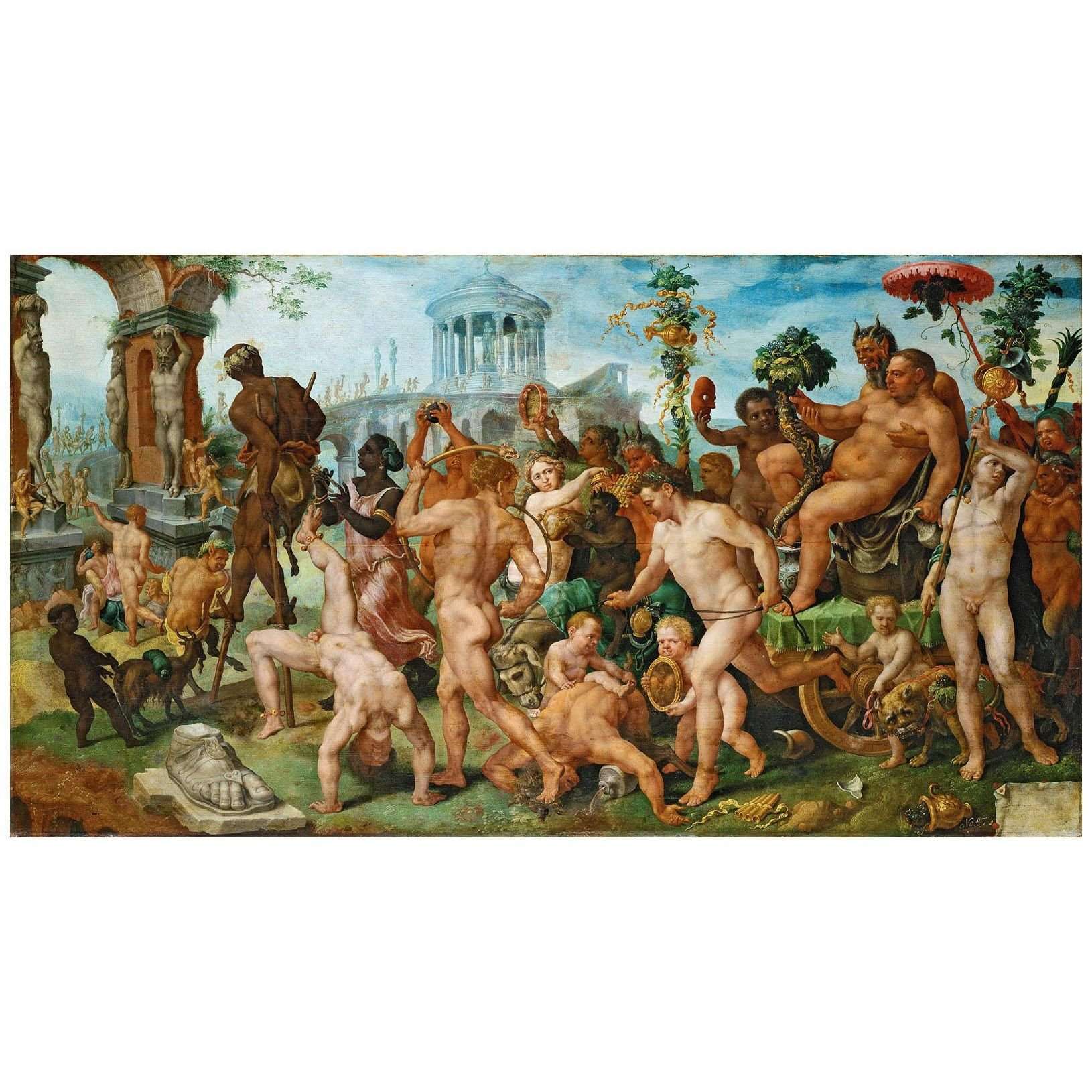  Maarten van Heemskerck. The Triumphal Procession of Bacchus. 1537. KHM Wien