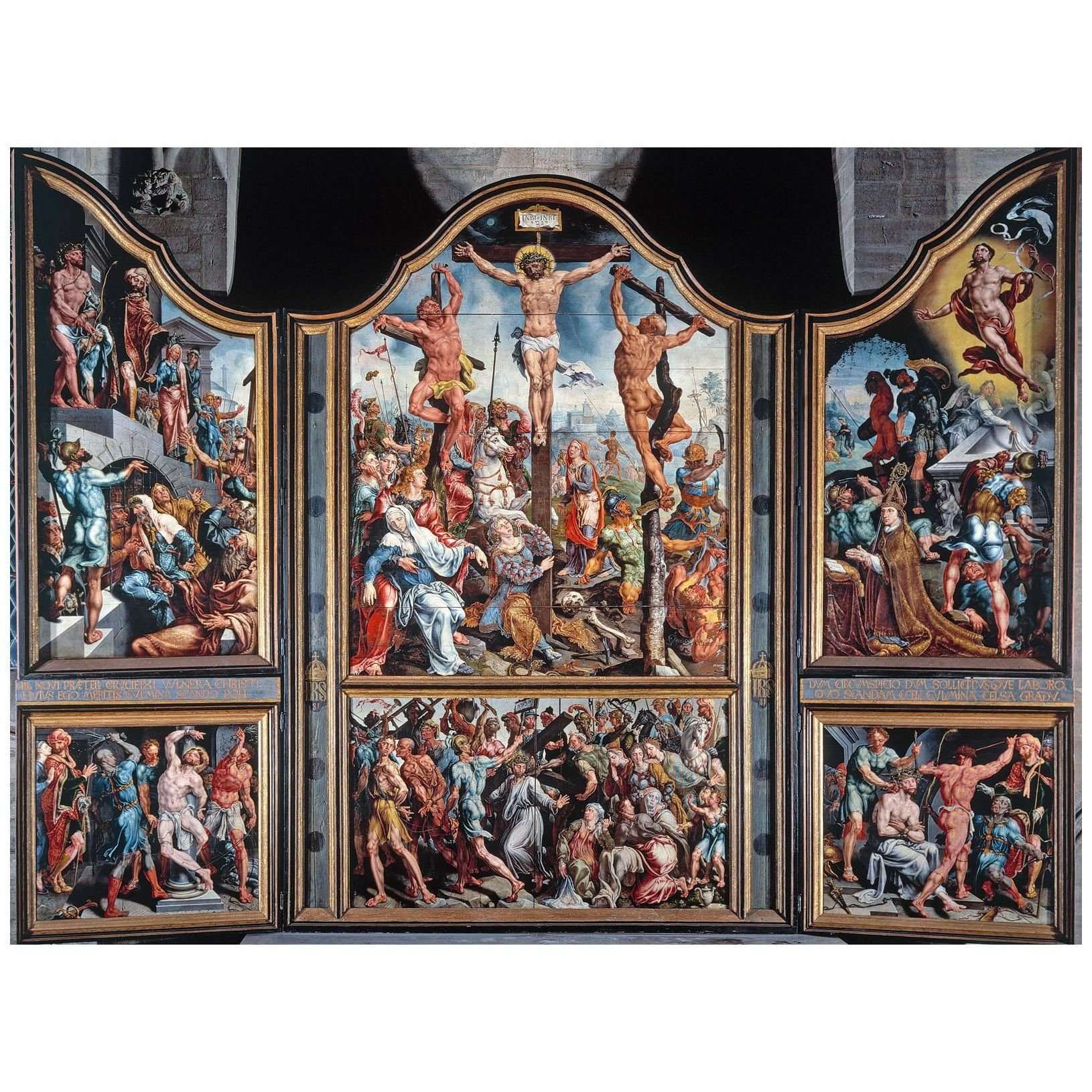  Maarten van Heemskerck. St. Lawrence Altarpiece. 1539-1543. Cathedral Link?ping, Sweden