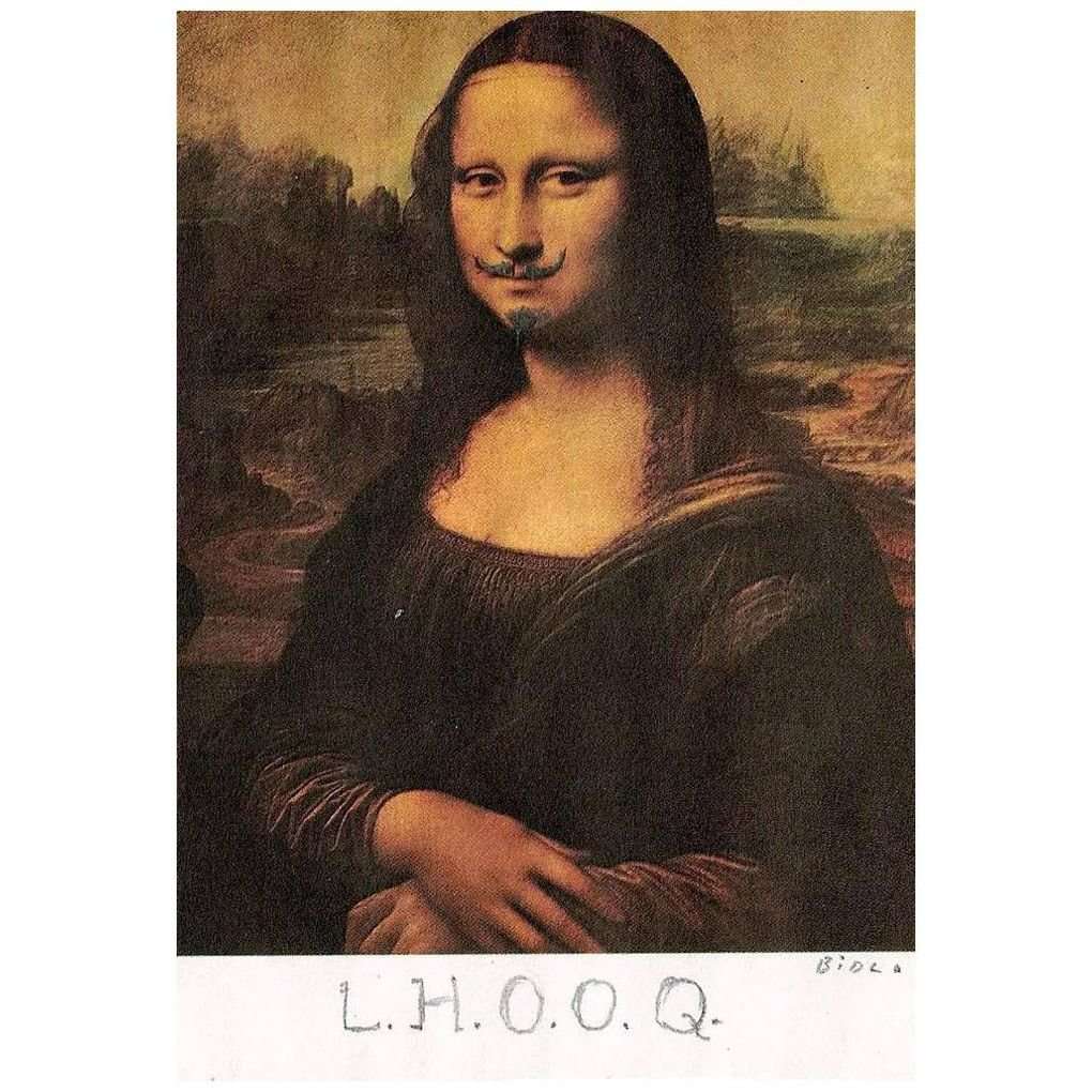 Marcel Duchamp. L.H.O.O.Q. 1919