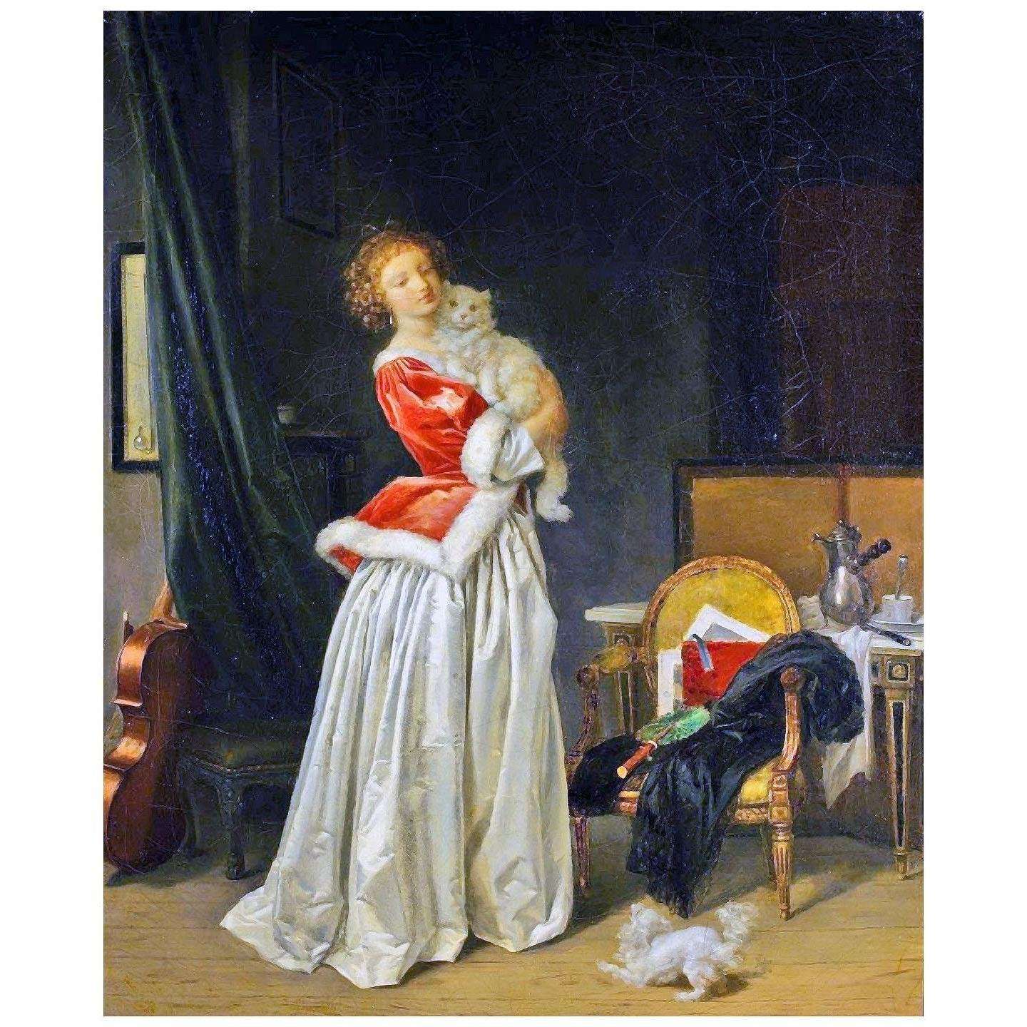  Marguerite Gerard. Le triomphe de Minette. 1785. Musee Pouchkine
