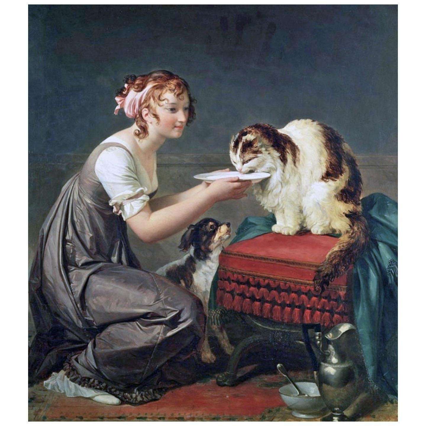  Marguerite Gerard. Le d?jeuner du chat. 1812. Villa Fragonard, Grasse