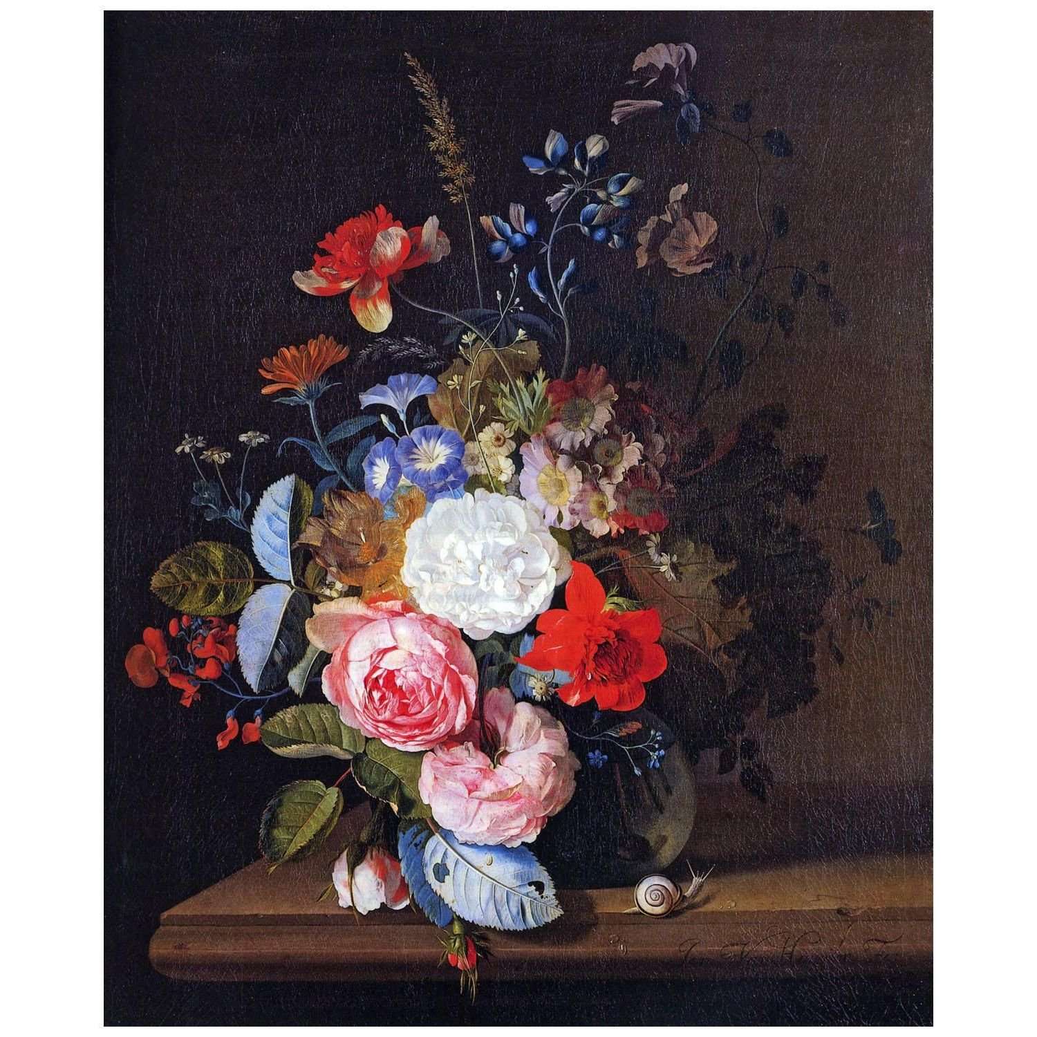  Maria van Oosterwijck. A Vase of Flowers. 1667. Fritzwilliam Museum Cambridge