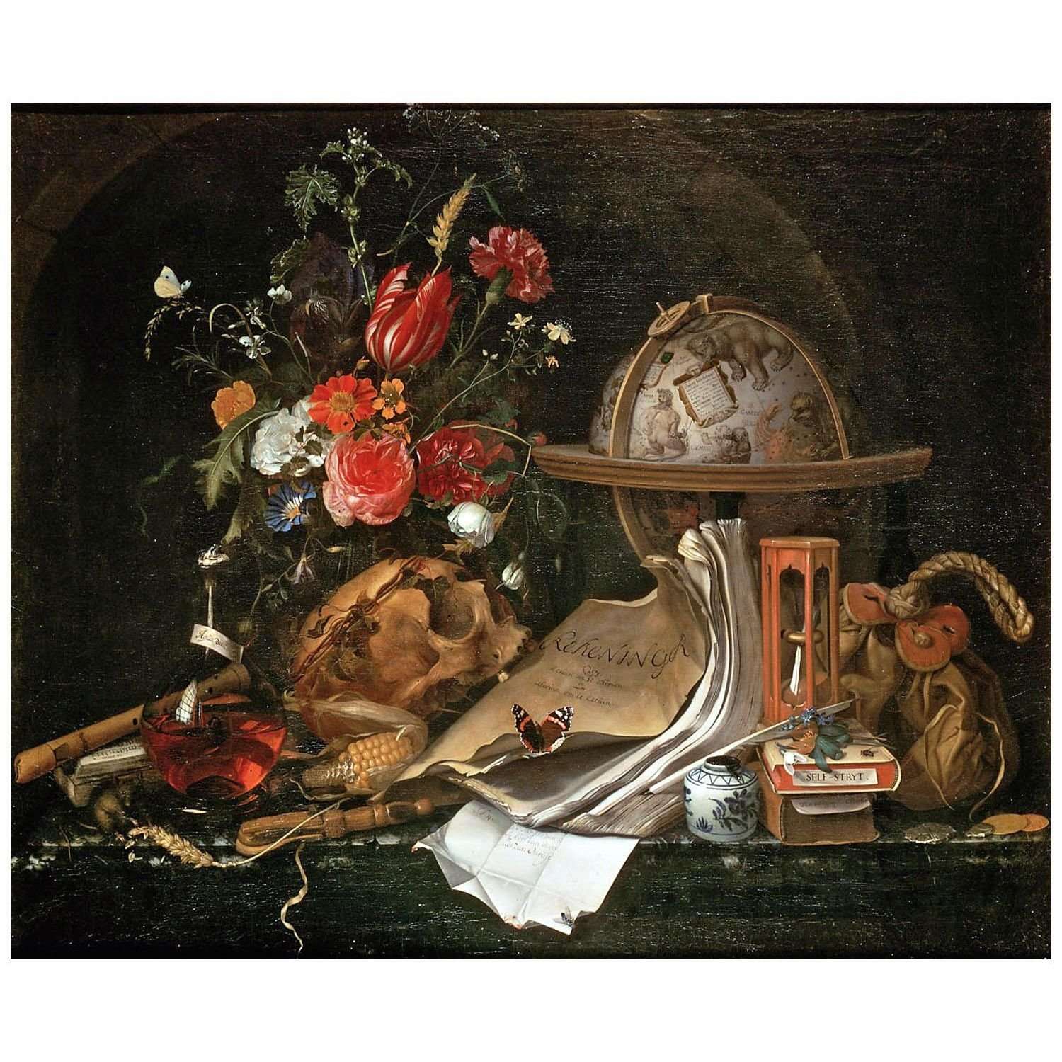  Maria van Oosterwijck. Vanitas Still Life. 1668. KHM Wien