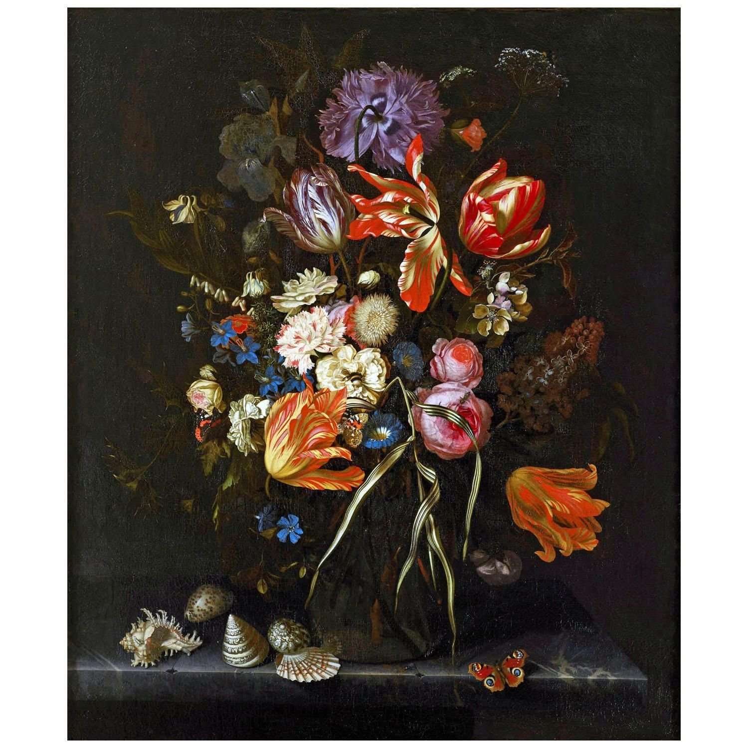  Maria van Oosterwijck. Still Life with Flowers. 1686. Royal collection London