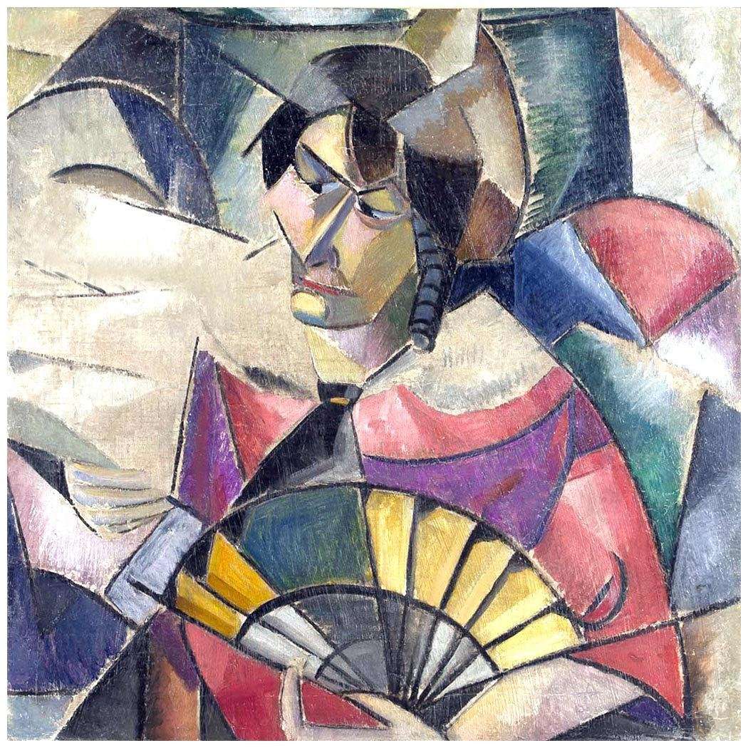  Marie Vasilieff. Dame avec un ?ventail. 1910-1912