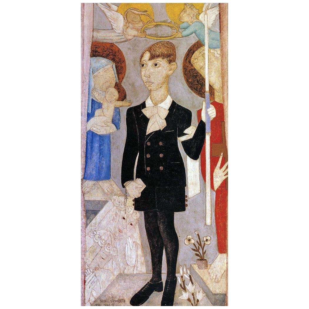  Marie Vasilieff. Portrait de son fils. Premi?re communion. 1920s
