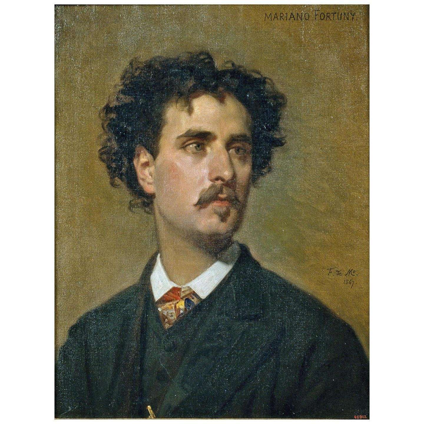  Federico de Madrazo. Retrato de Mariano Fortuny. 1867. MNAC, Barcelona