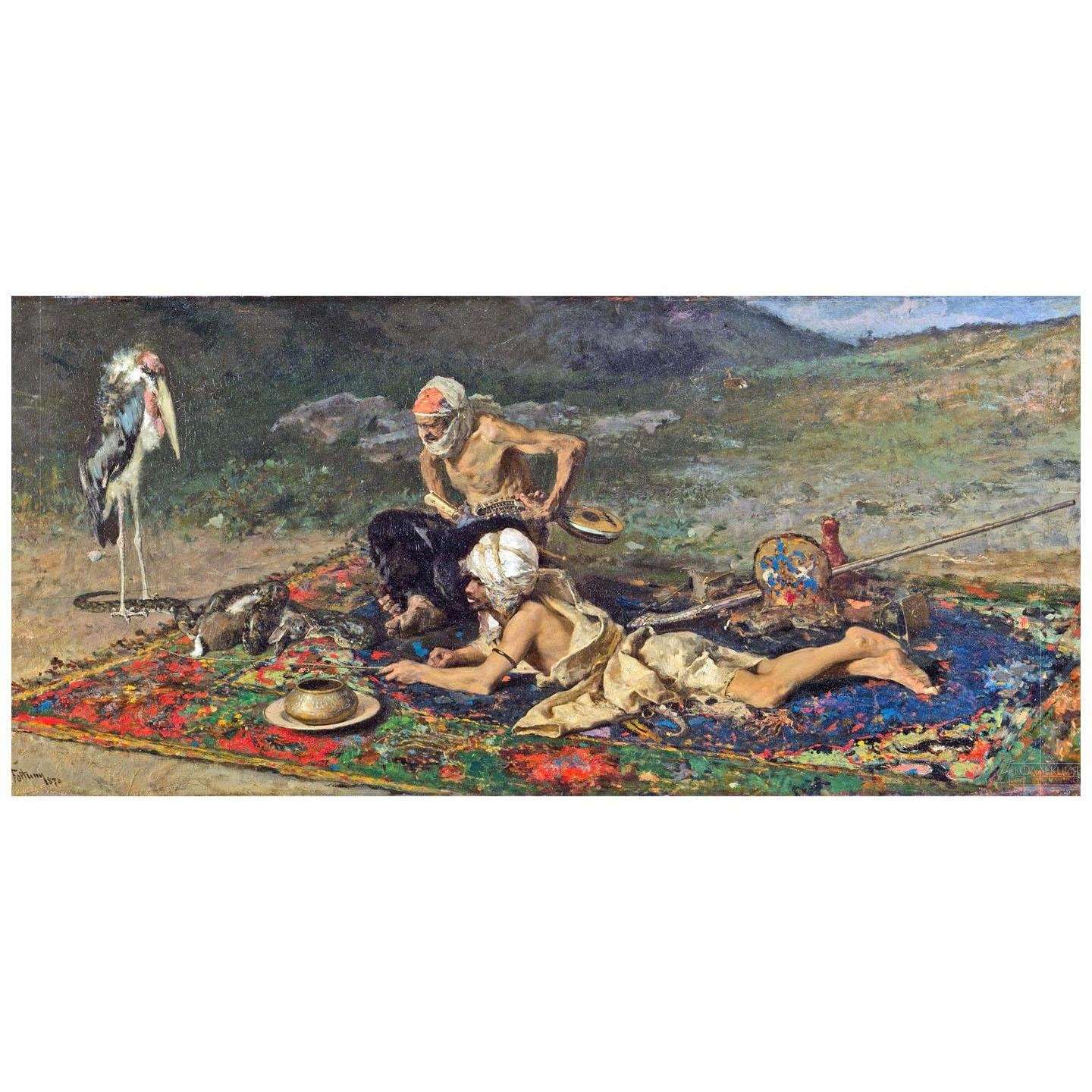 Mariano Fortuny. Encantador de serps. 1869. Museo Pushkin, Moscu