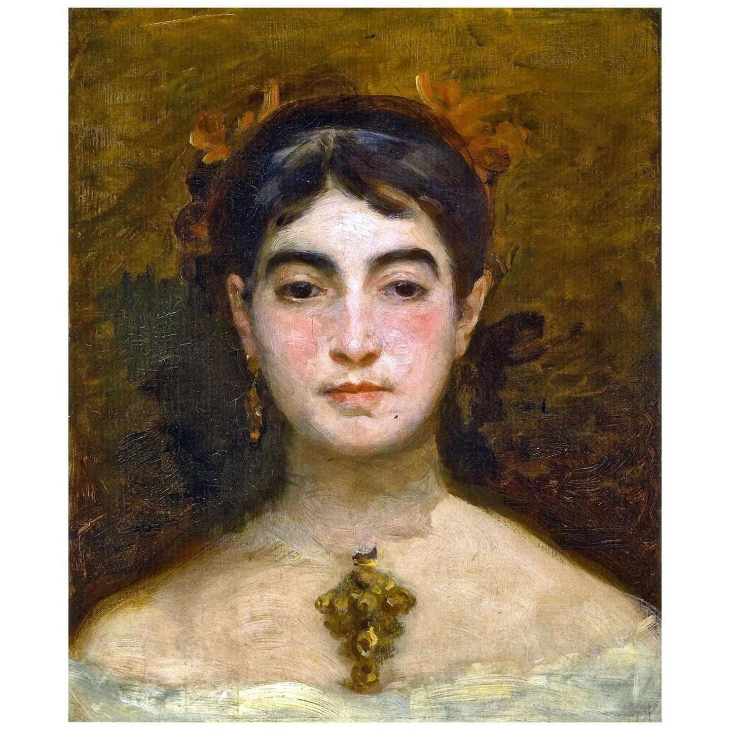  Marie Bracquemond. Autoportrait. 1870. Mus?e des Beaux-Arts de Rouen