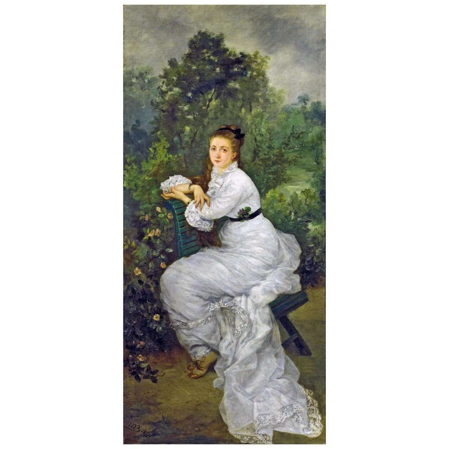 Marie Bracquemond. Femme au jardin. 1877. Private collection