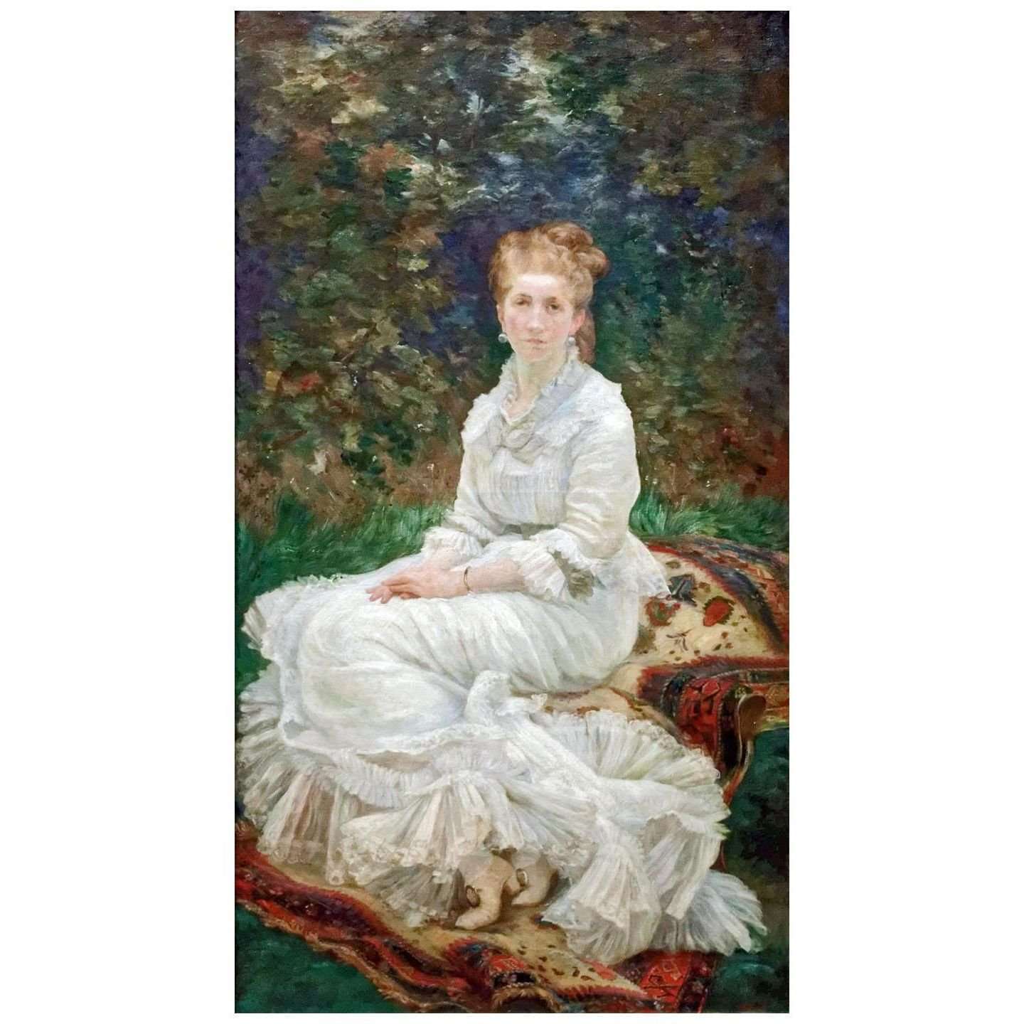  Marie Bracquemond. La Dame en blanc. 1880. Mus?e d'Orsay