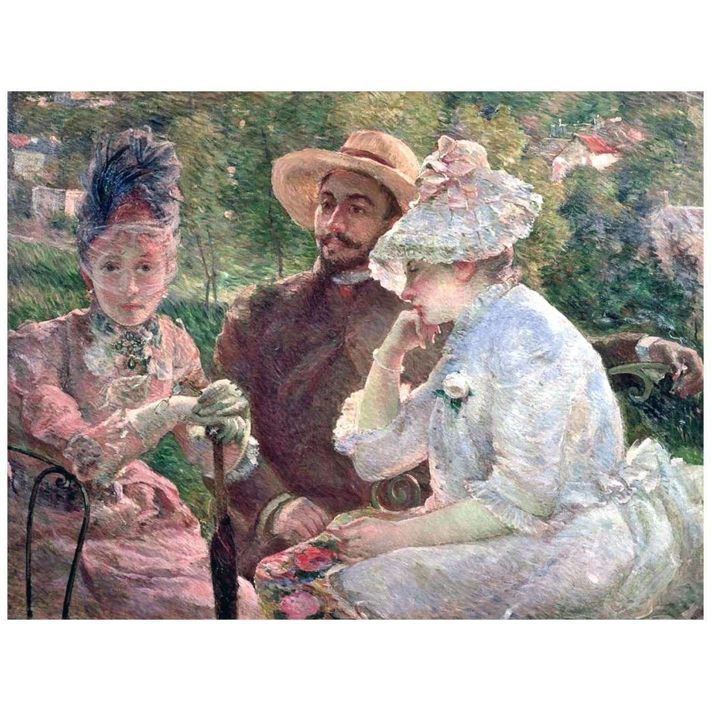  Marie Bracquemond. Sur la terrasse ? S?vres. 1880. Mus?e du Petit Palais, Gen?ve