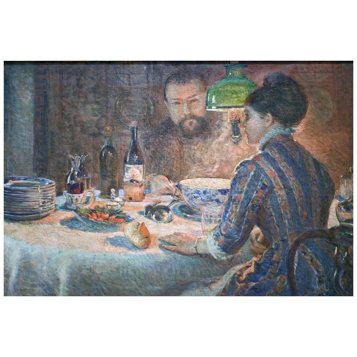  Marie Bracquemond. Sous la Lampe. 1887. Private collection