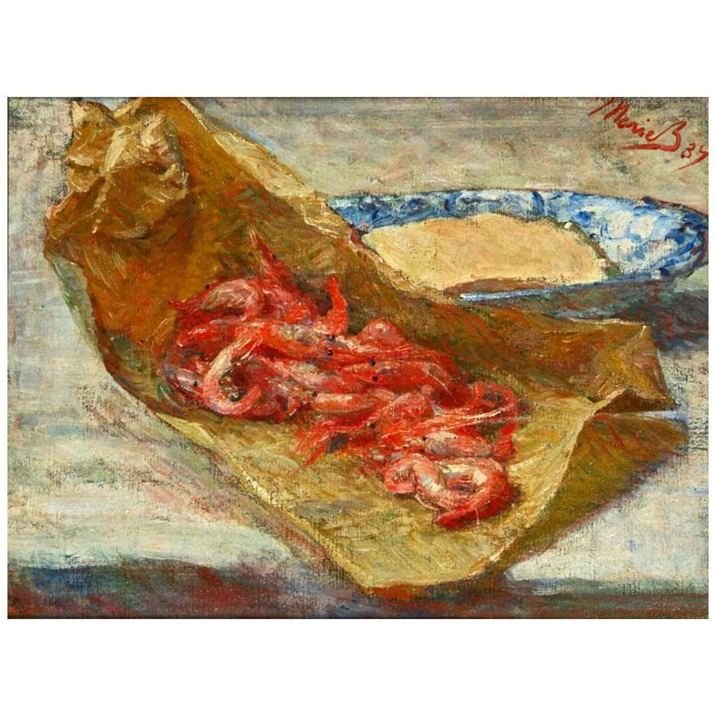  Marie Bracquemond. Les crevettes. 1887. Private collection