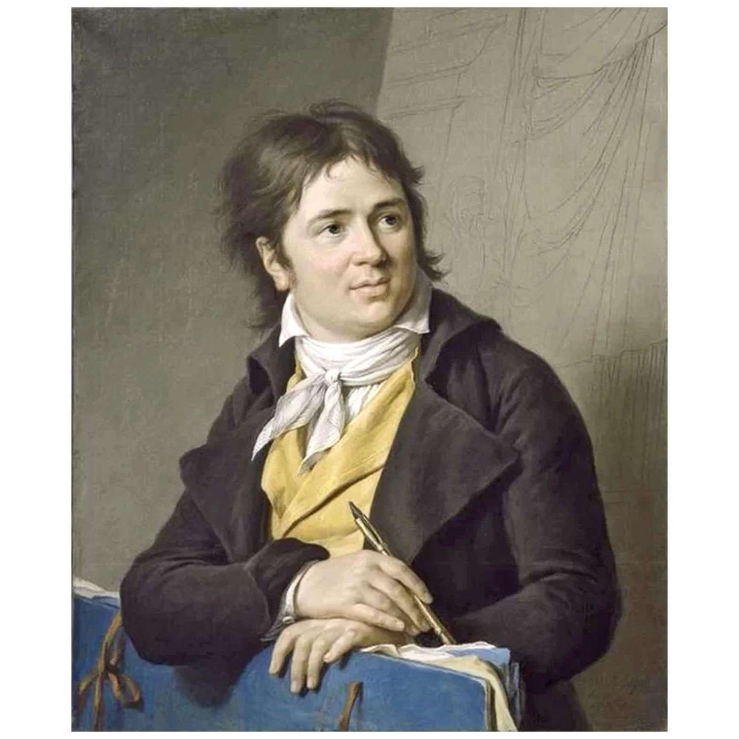  Marie-Gabriel Capet. Portrait de Charles Meynier. 1798. Ecole des Beaux-arts de Paris