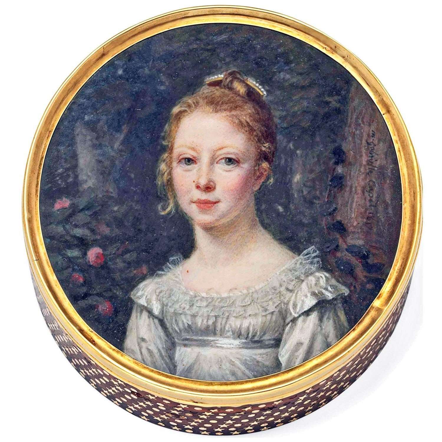  Marie-Gabriel Capet. Portrait d'une jeune fille. 1817. Private collection
