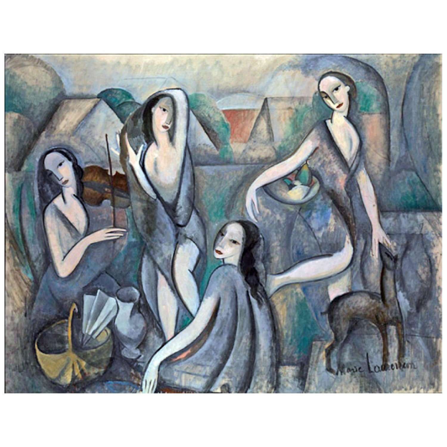  Marie Laurencin. Les jeunes filles. 1910. Moderna Museet Stockholm