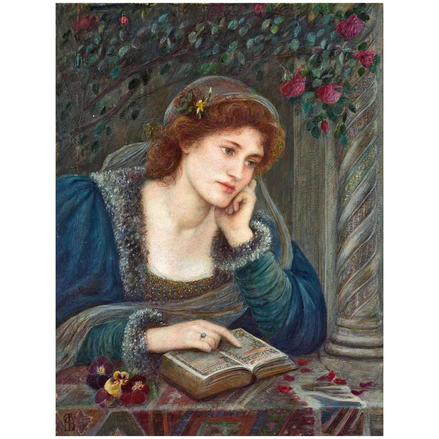  Marie Spartali. Beatrice. 1895. Delaware Art Museum