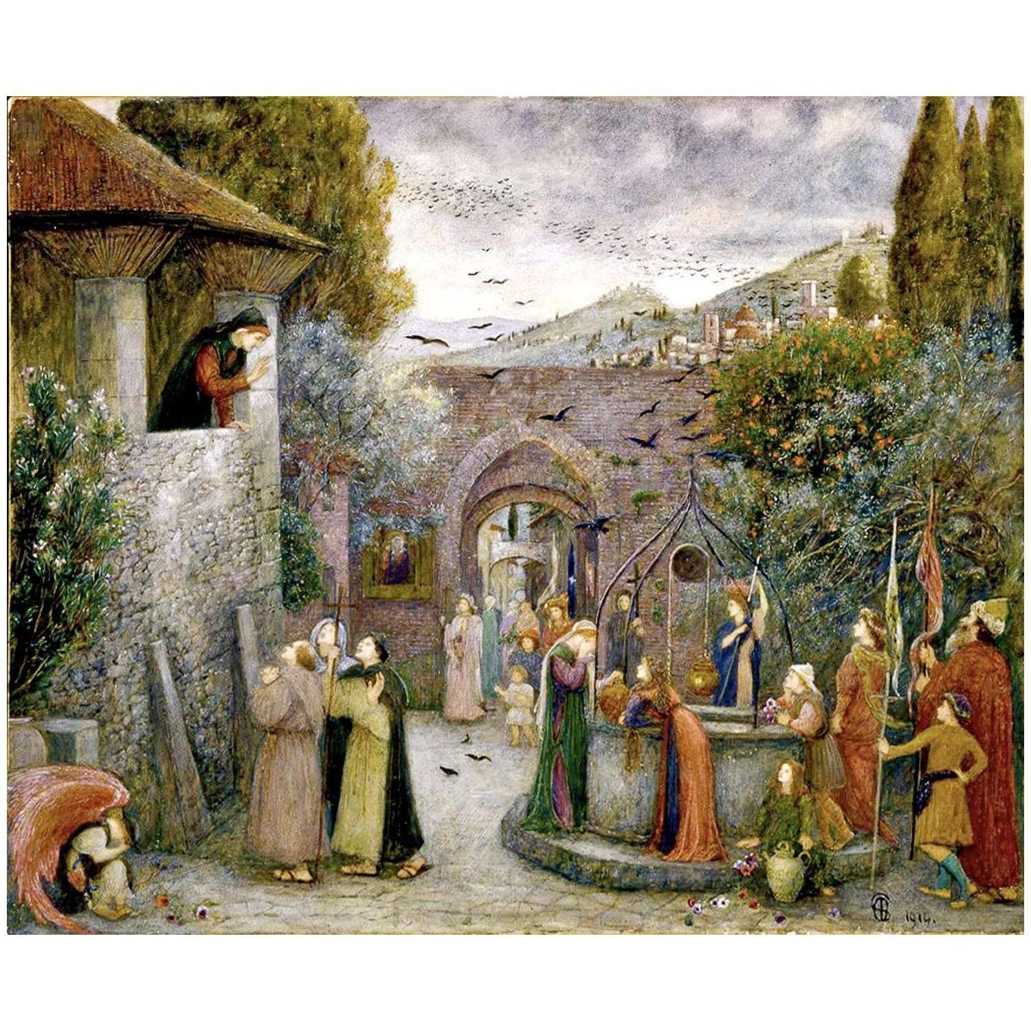  Marie Spartali. Pilgrims. 1914. Delaware Art Museum