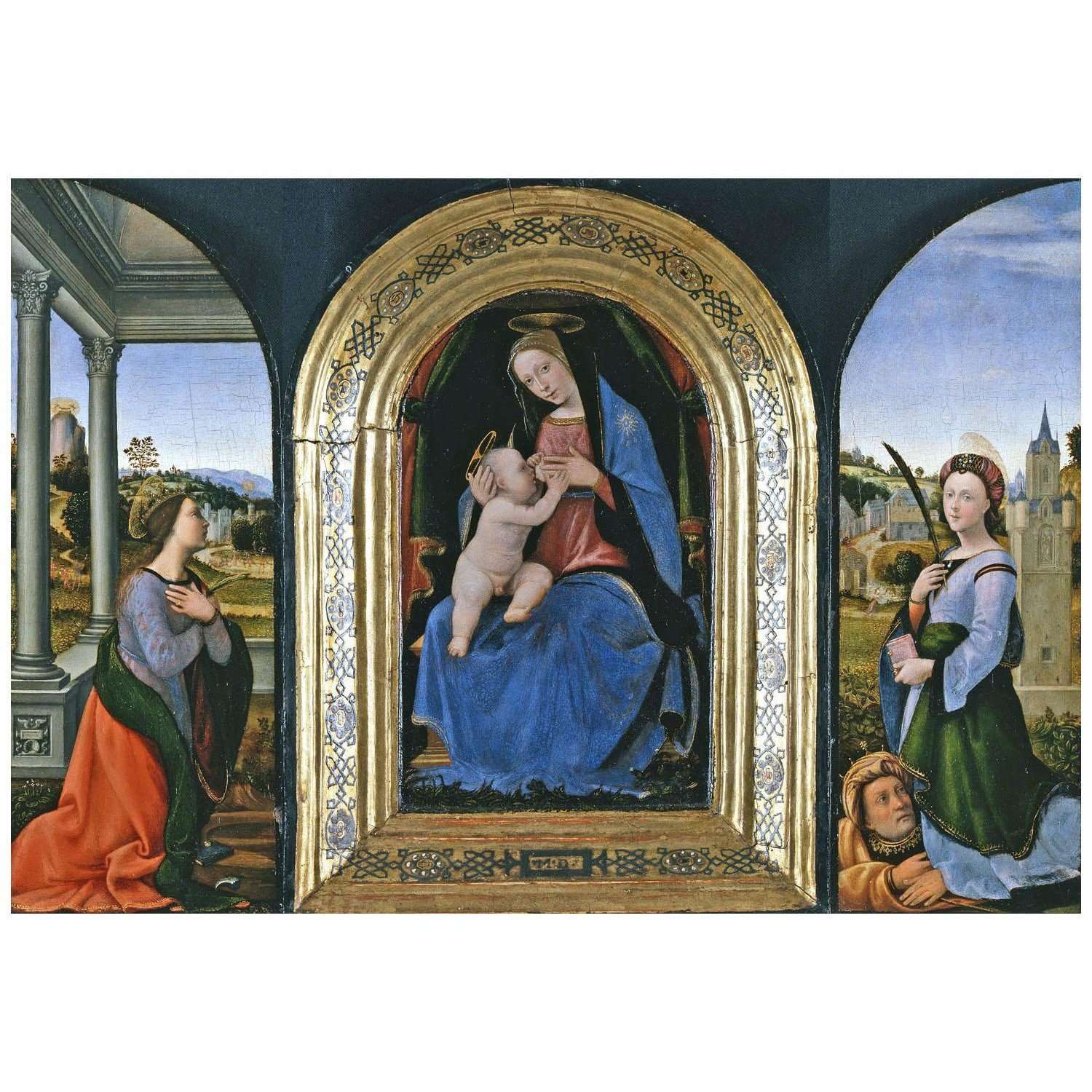  Mariotto Albertinelli. Trittico. 1500. Museo Poldi Pezzoli Milano