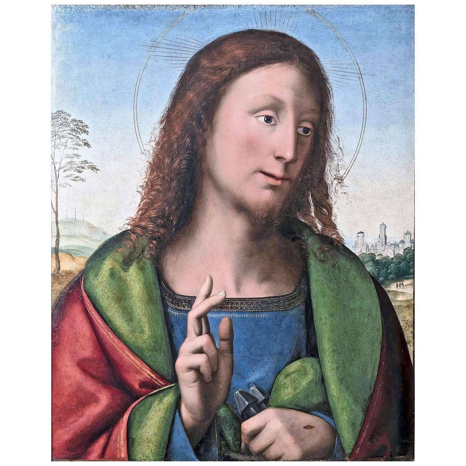 Mariotto Albertinelli. Cristo benedicente. 1505. Galleria Borghese Roma