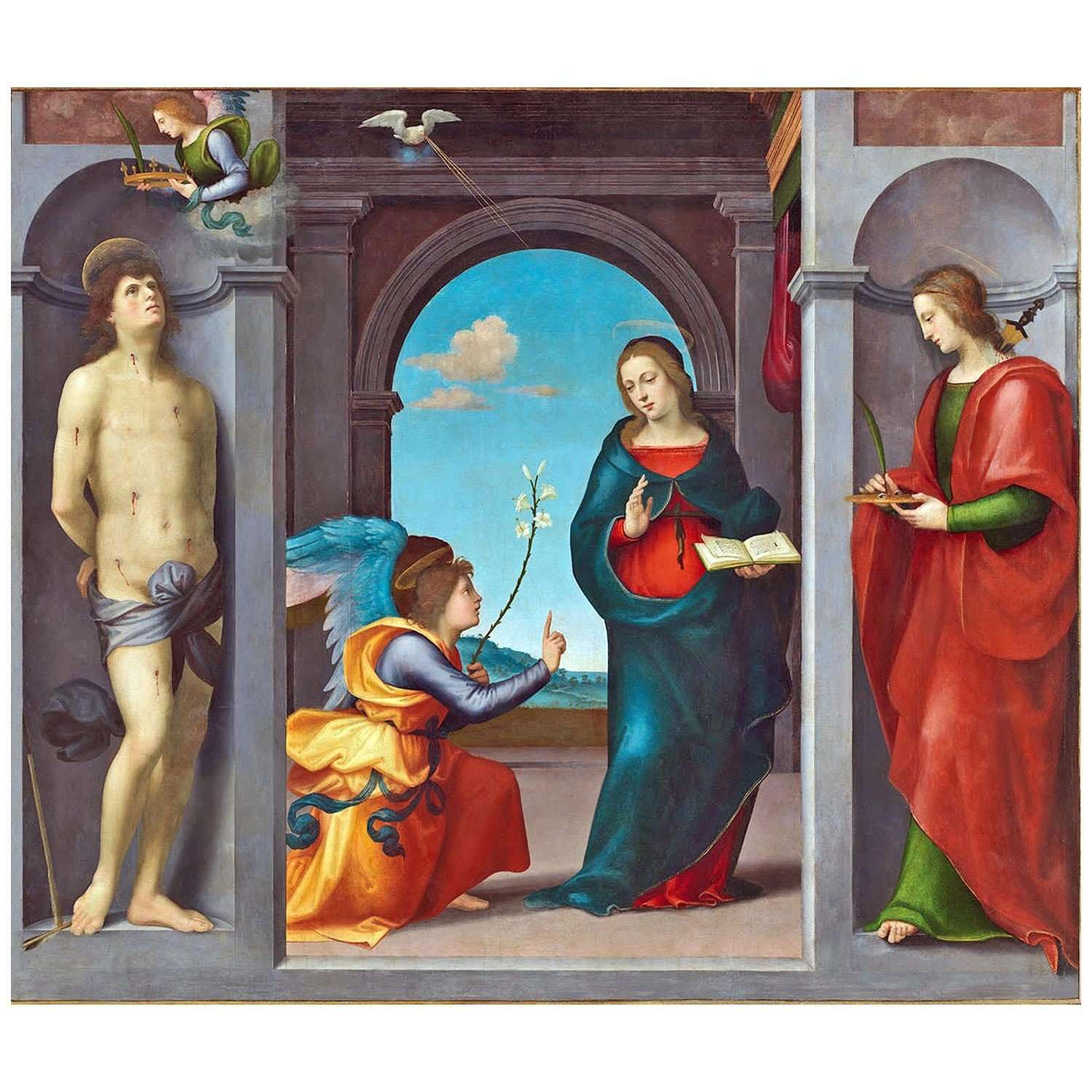  Mariotto Albertinelli. Annunciazione. 1508. Alte Pinakothek Munchen