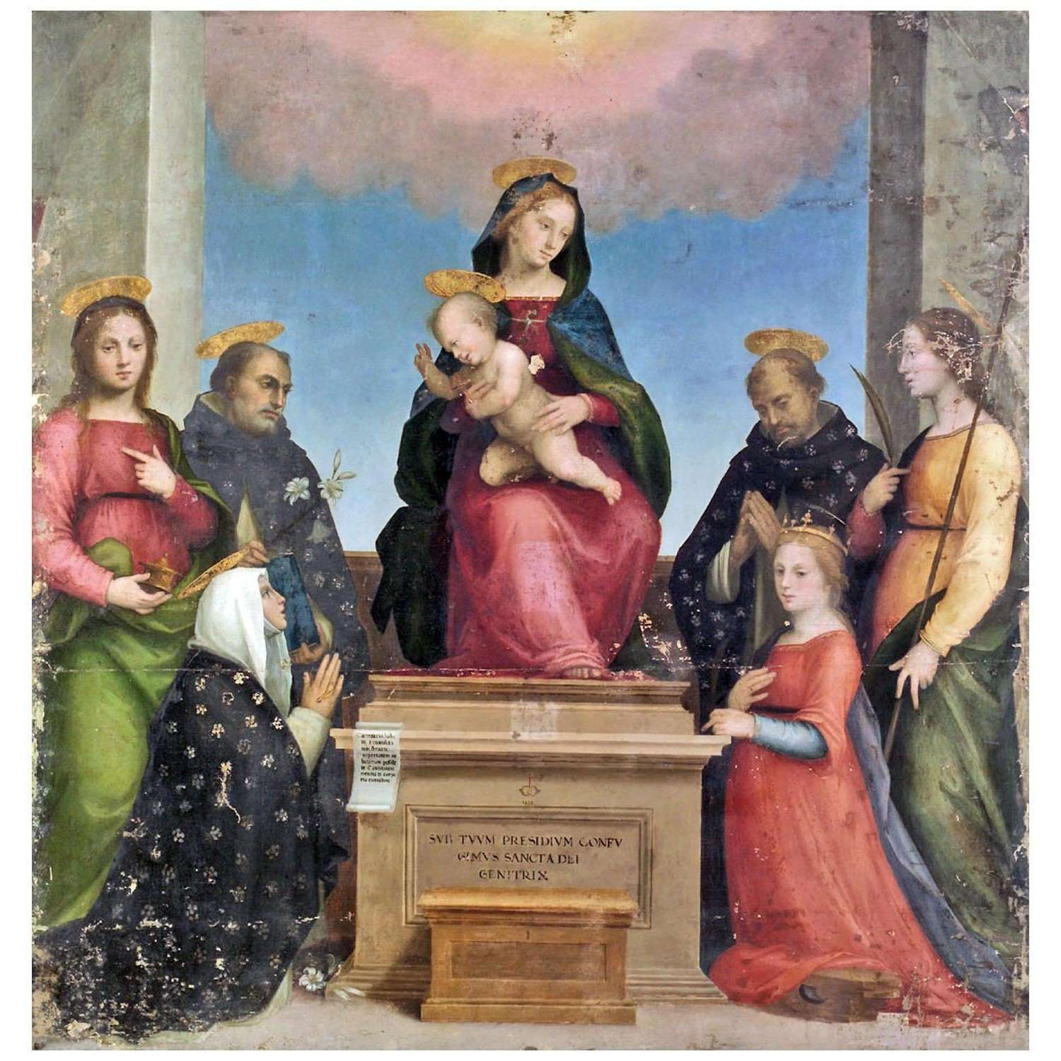 Mariotto Albertinelli. Madonna col Bambino con i Santi. 1510. KHM Wien
