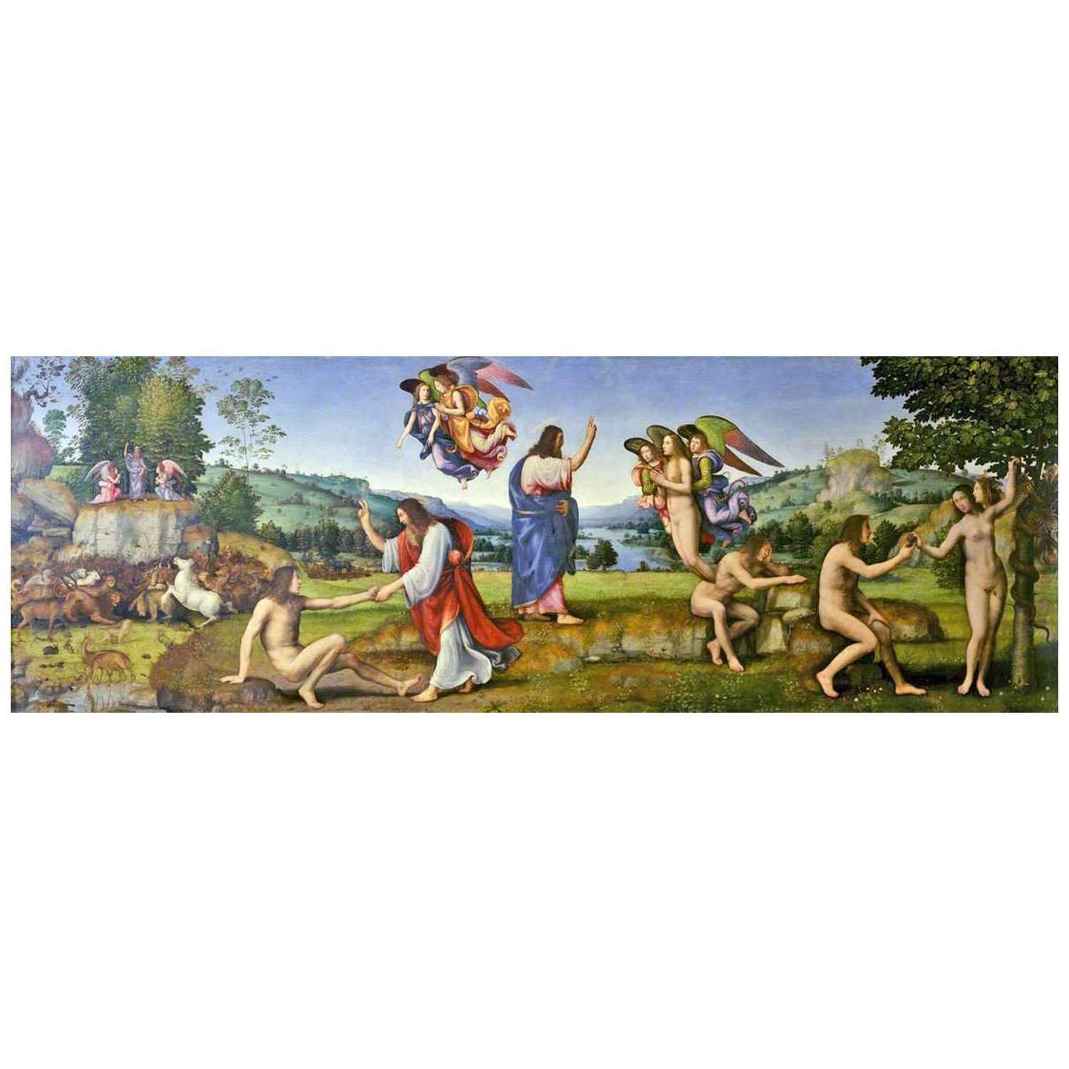  Mariotto Albertinelli. Creazione e caduta dell'uomo.1513. Courtauld Gallery London