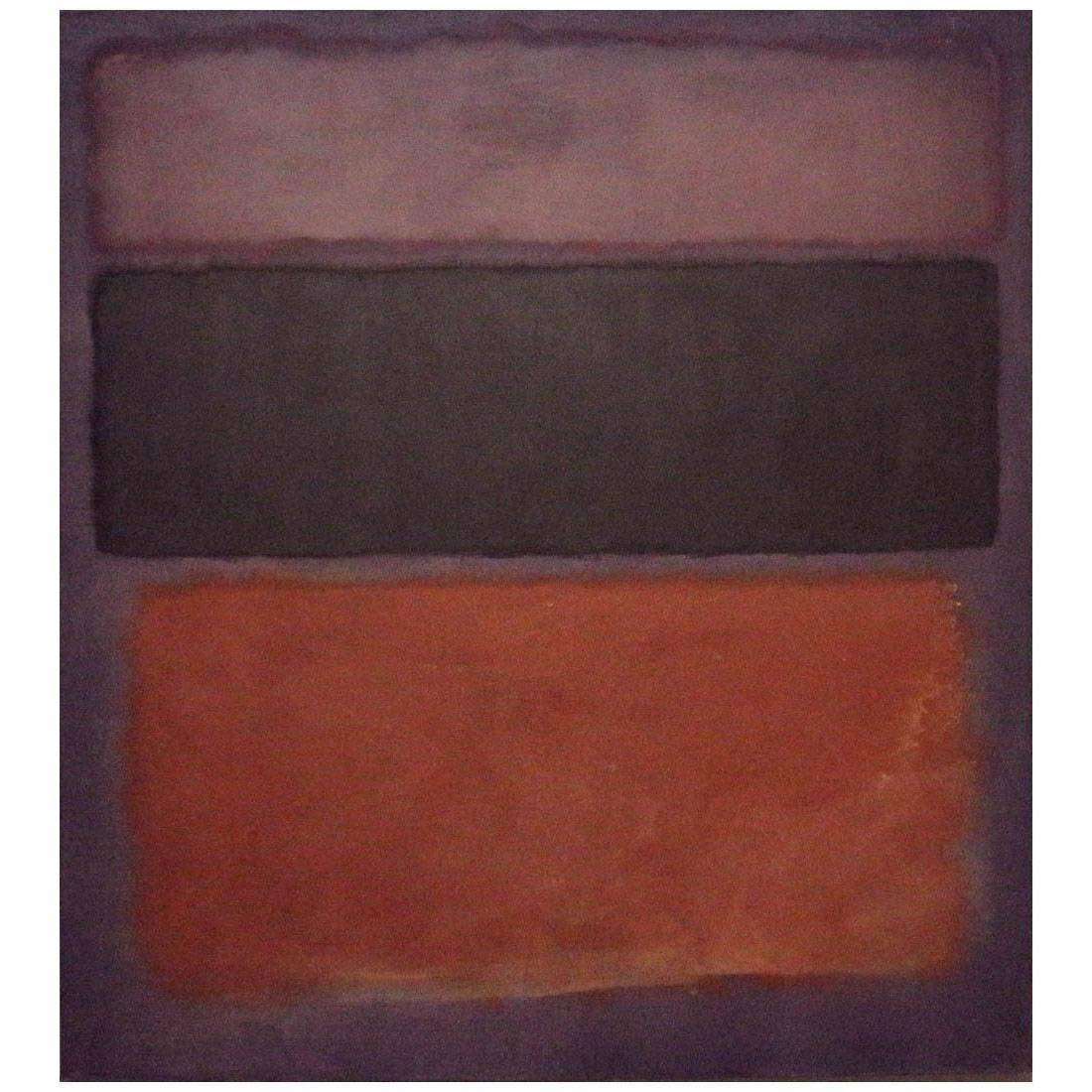  Mark Rothko. No 10. Brown, Black, Sienna on Dark Wine. 1963