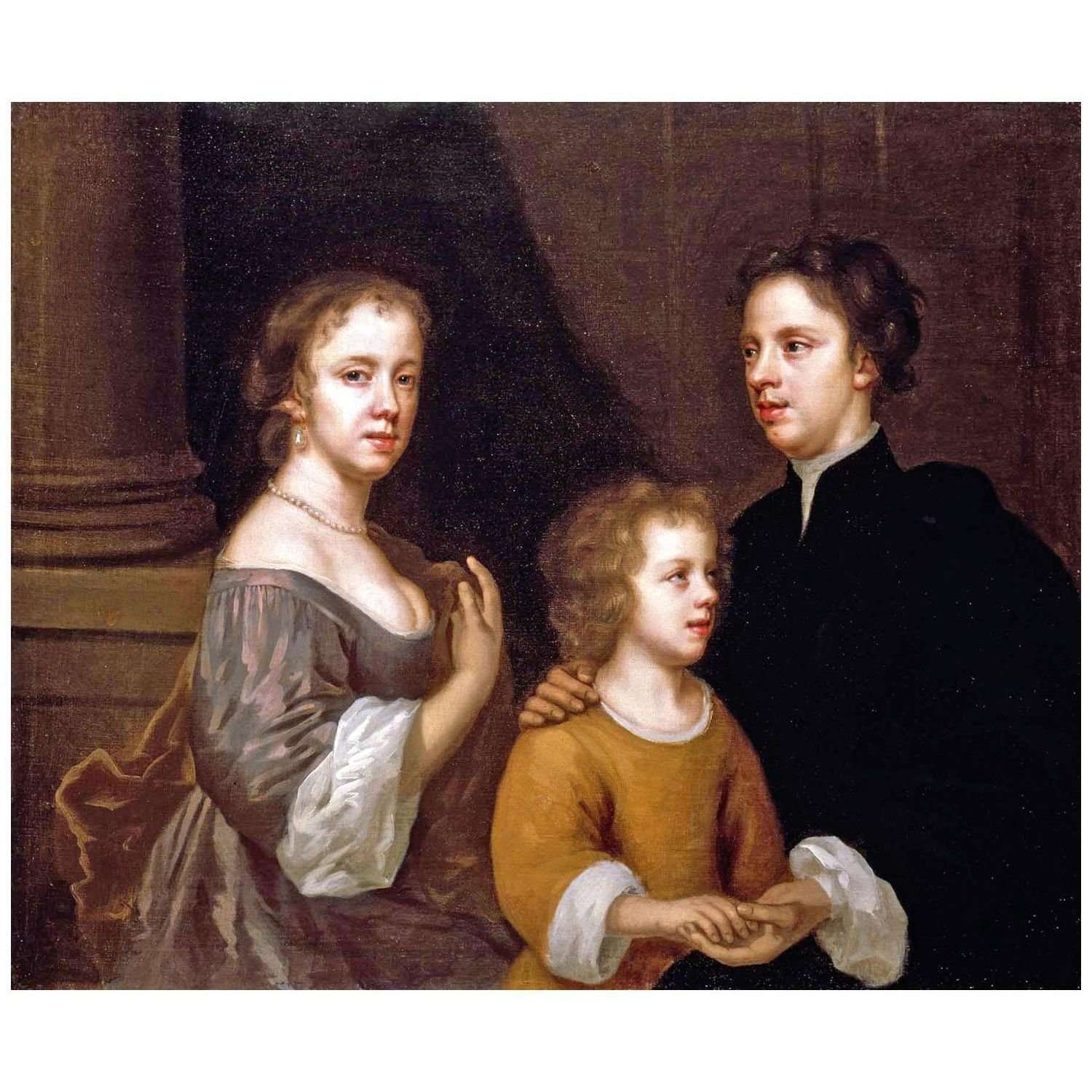  Mary Beale. Self-portrait with Husband and Son. 1660. Geffry Museum London