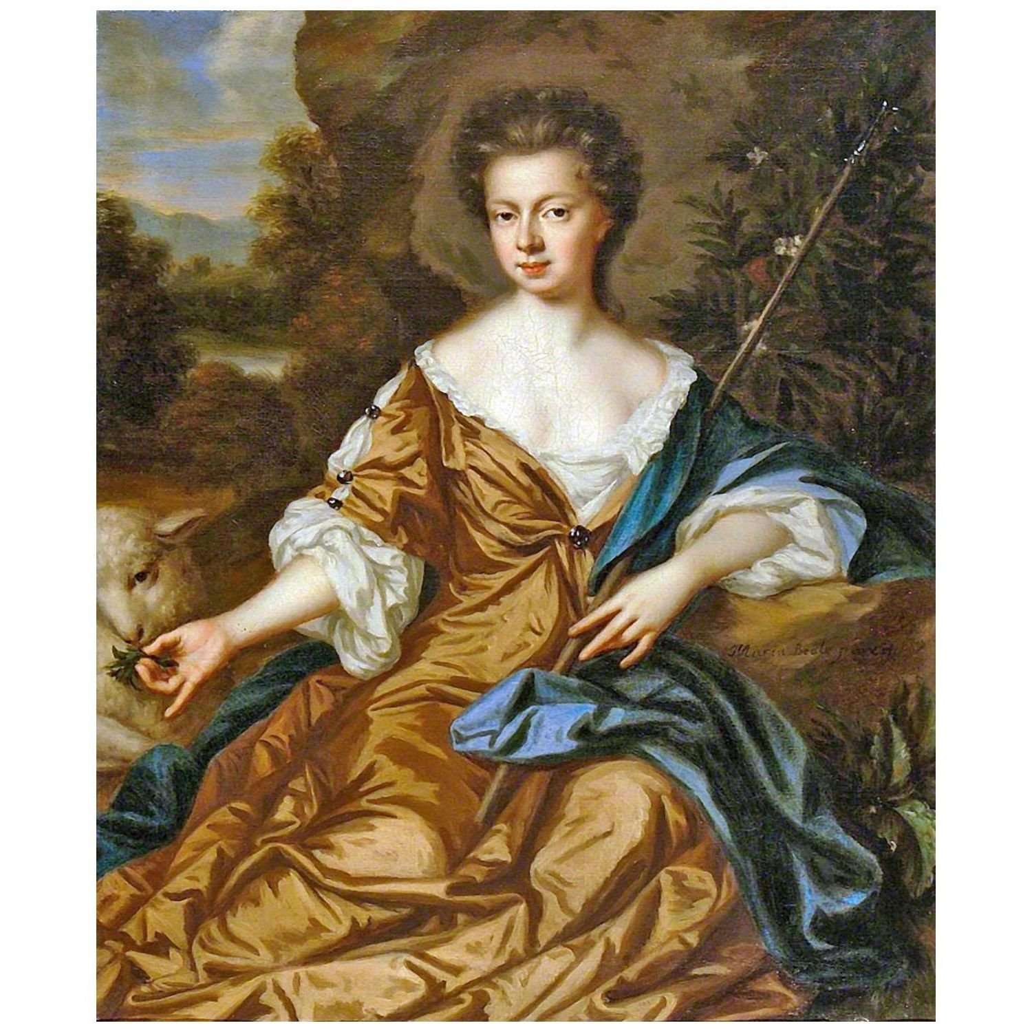  Mary Beale. Jane Fox as a Shepherdess. 1675. St Edmundsbury Museum