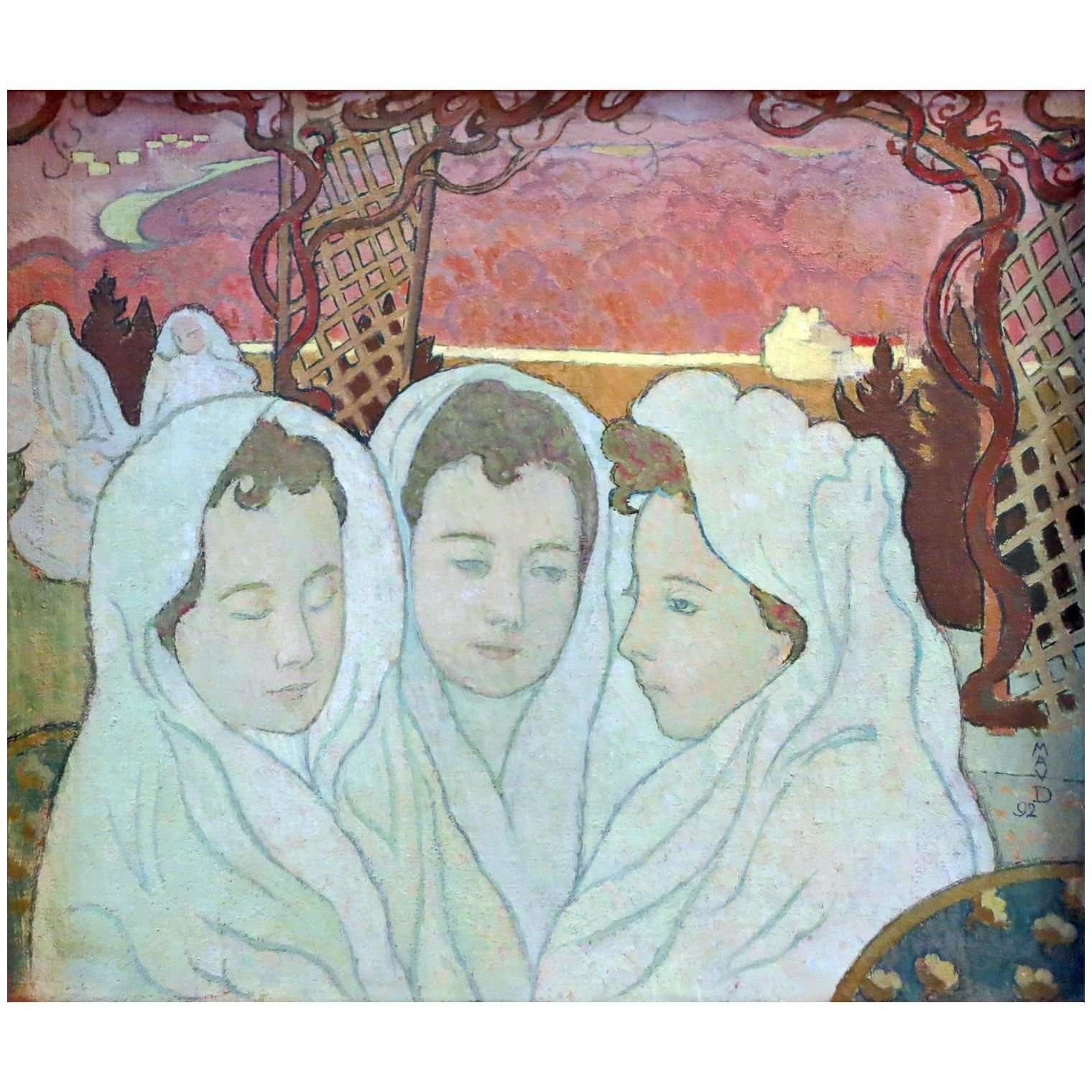  Maurice Denis. Triple portrait de Marthe fianc?e. 1892. Musee Maurice Denis