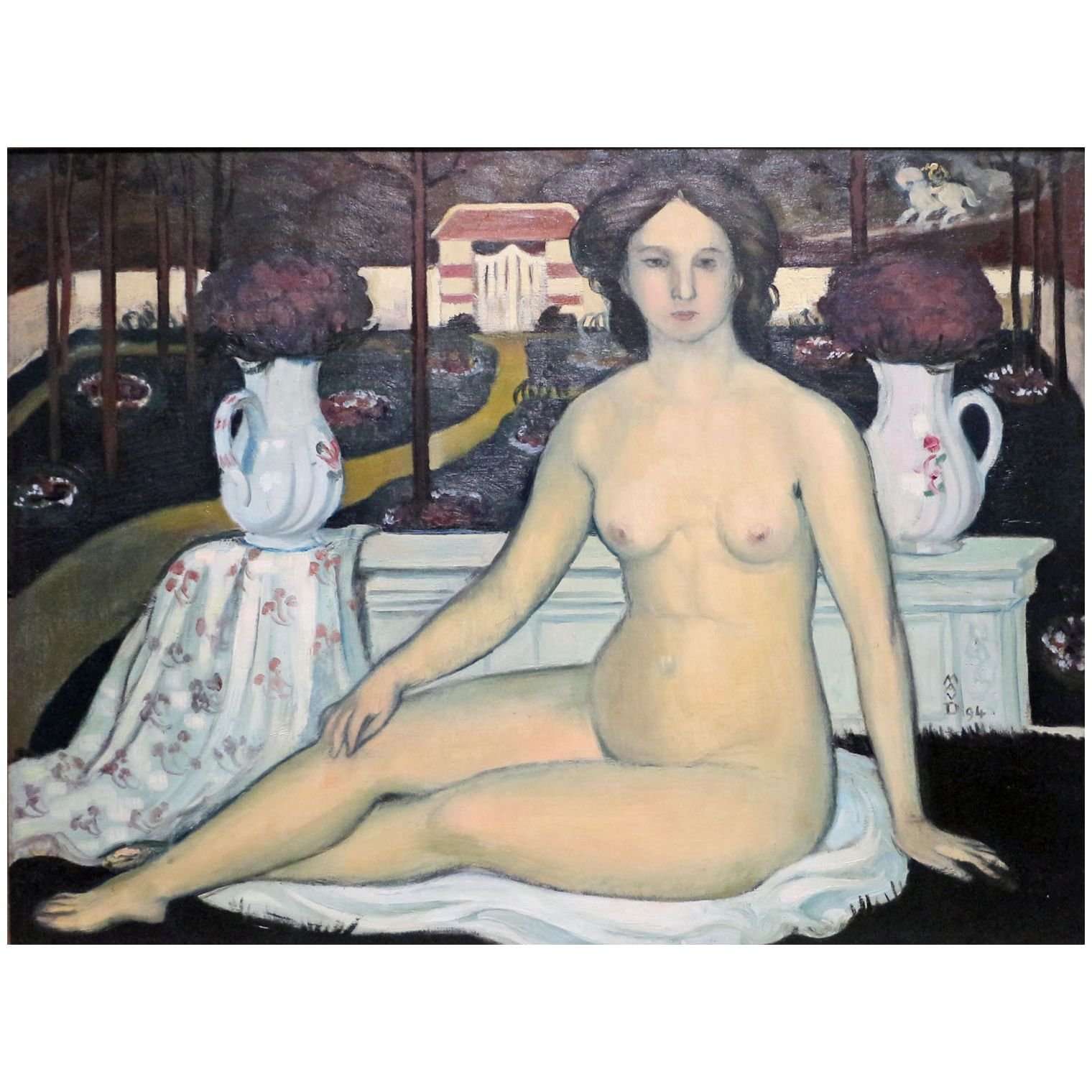  Maurice Denis. La Dame au jardin clos. 1894. Musee dOrsay