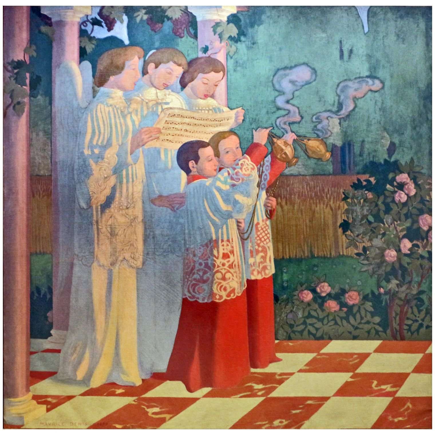 Maurice Denis. L'exaltation de la sainte Croix. 1899. Musee dOrsay