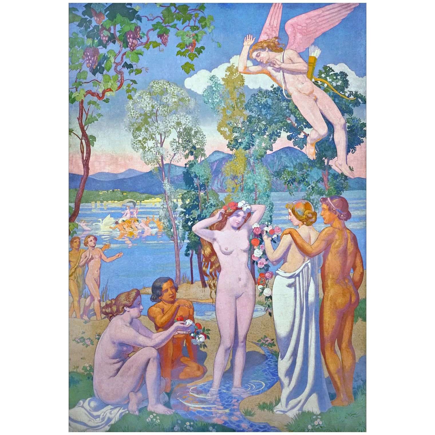  Maurice Denis. L'Amour s'?prend de la beaut? de Psych?. 1909. Hermitage Museum