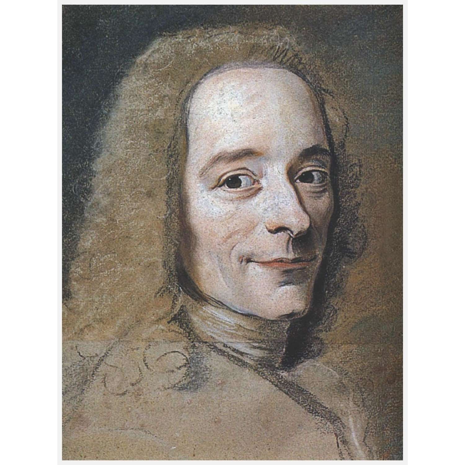    Maurice-Quentin de La Tour. Voltaire. 1731. Musee Lecuyer Saint-Quentin