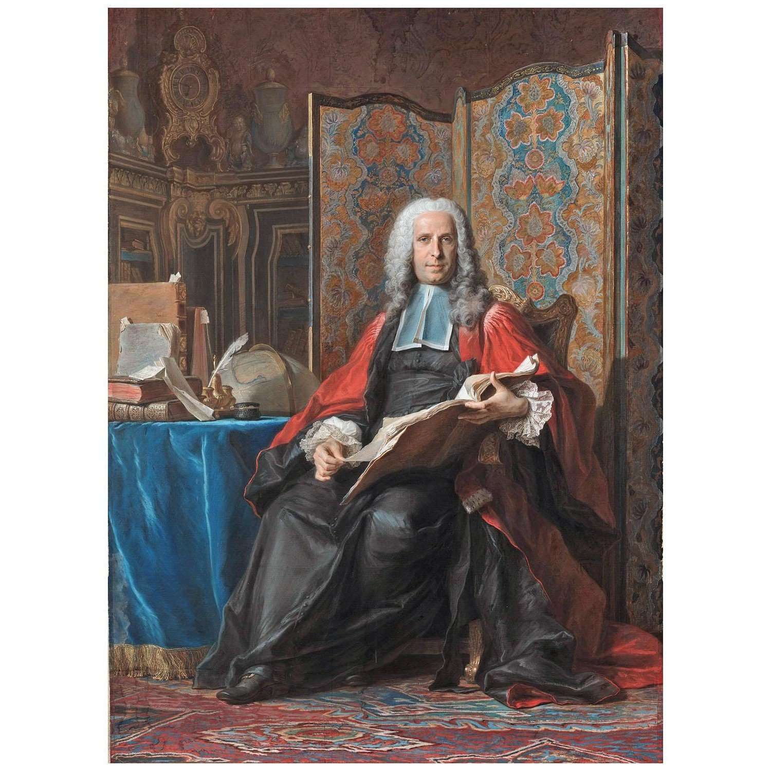    Maurice-Quentin de La Tour. Gabriel Bernard de Rieux. 1739. Getty Center Los Angeles