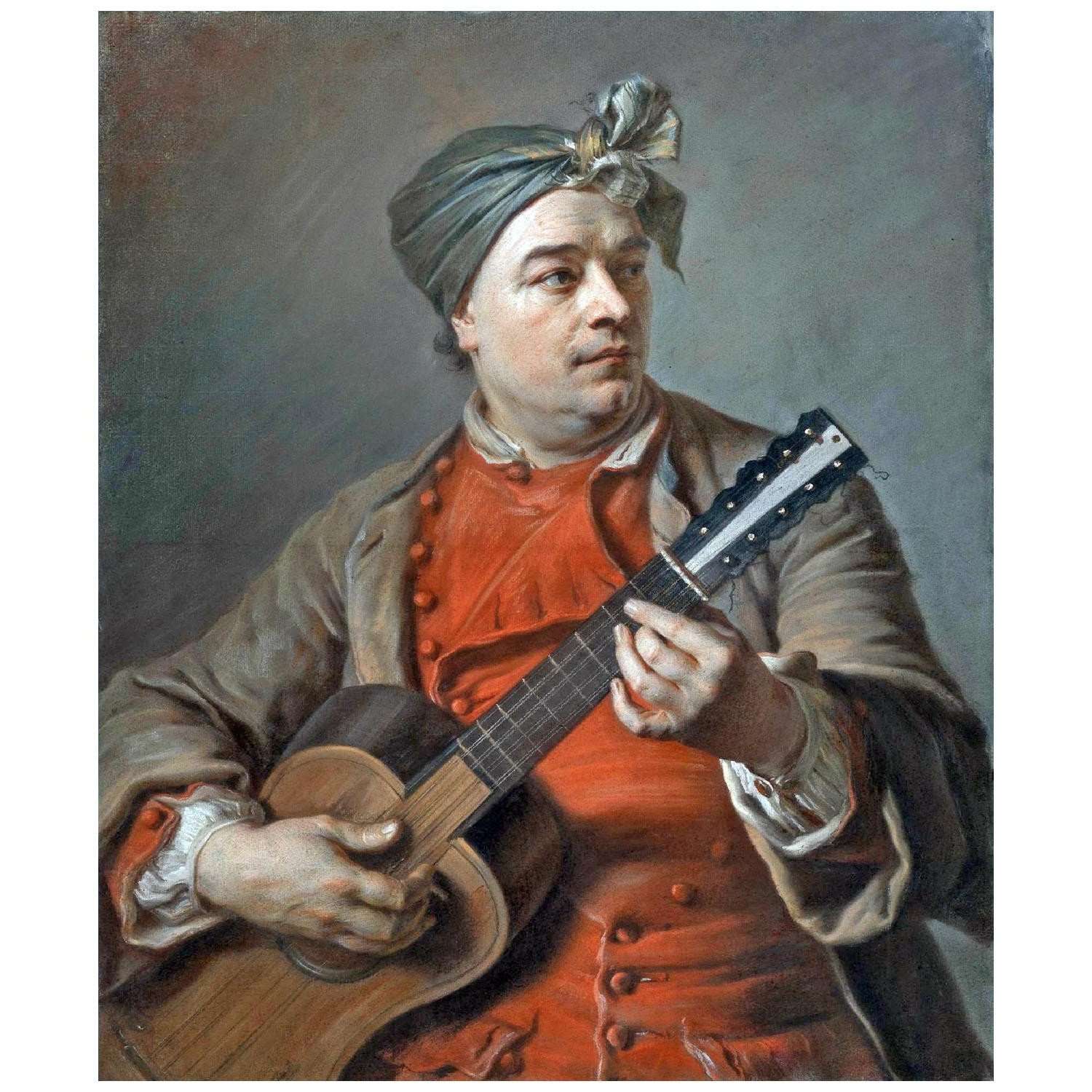    Maurice-Quentin de La Tour. Jacques Dumont Le Romain. 1742. Private collection