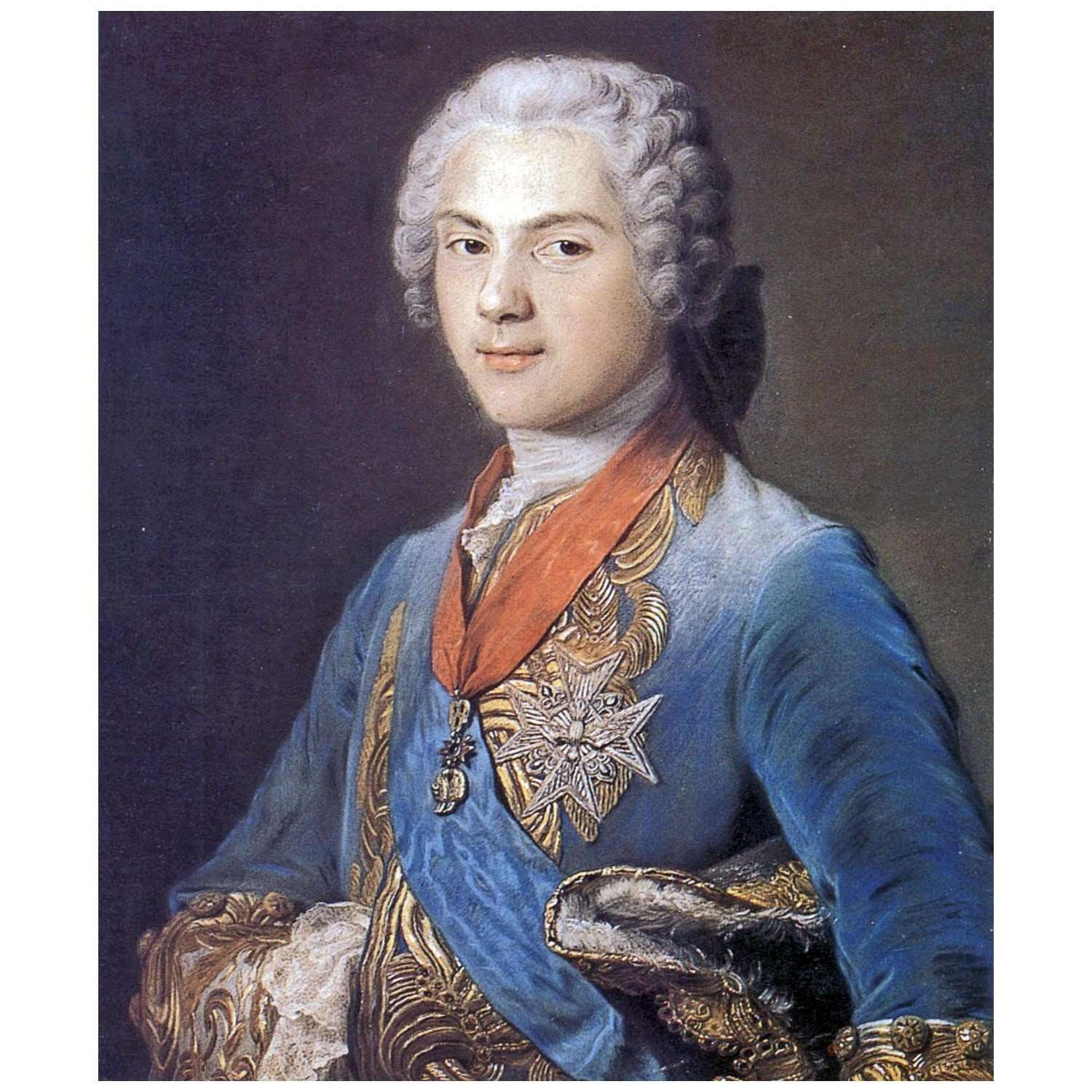    Maurice-Quentin de La Tour. Louis, dauphin de France. 1744. Musee du Louvre