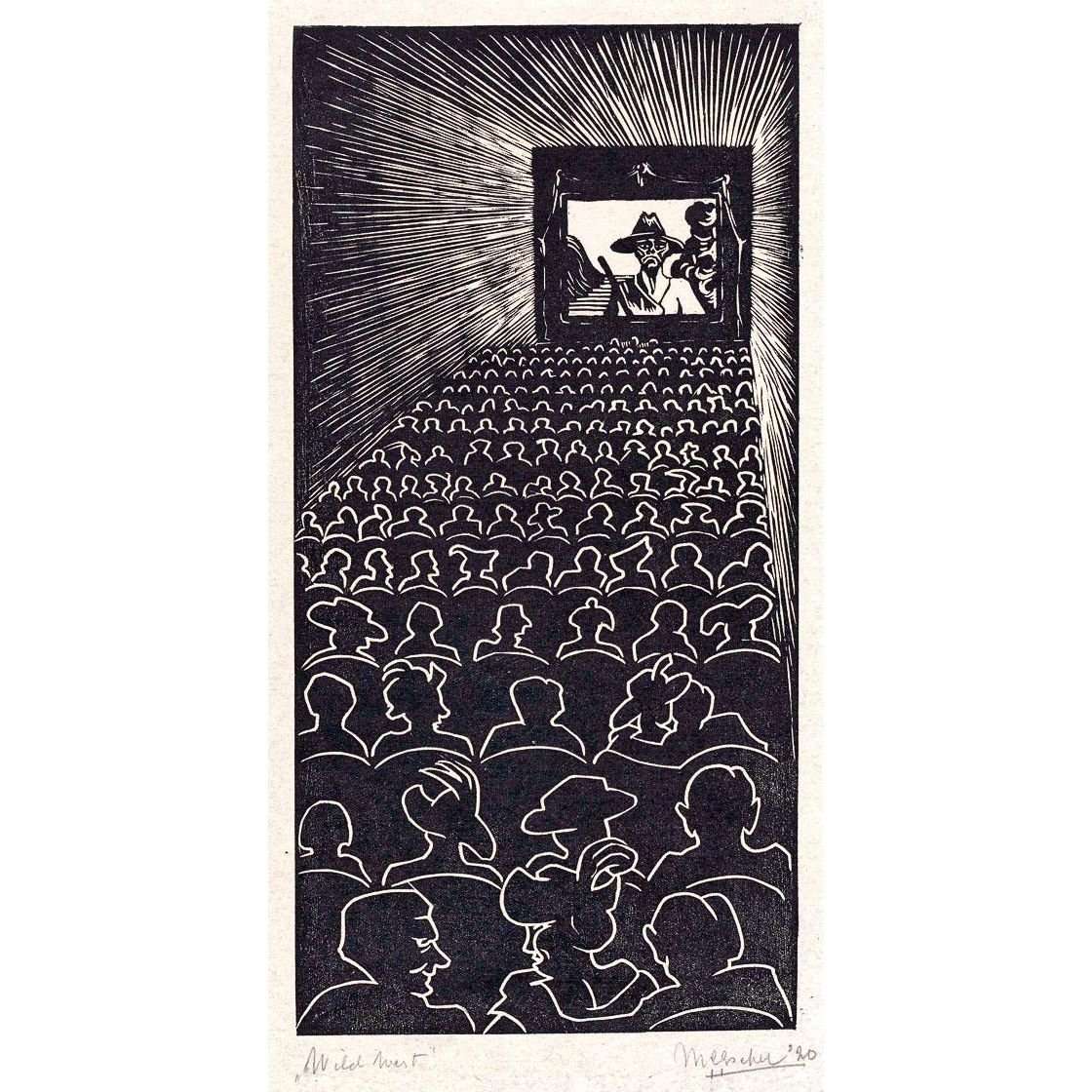  Maurits Cornelis Escher. Wild West. 1920