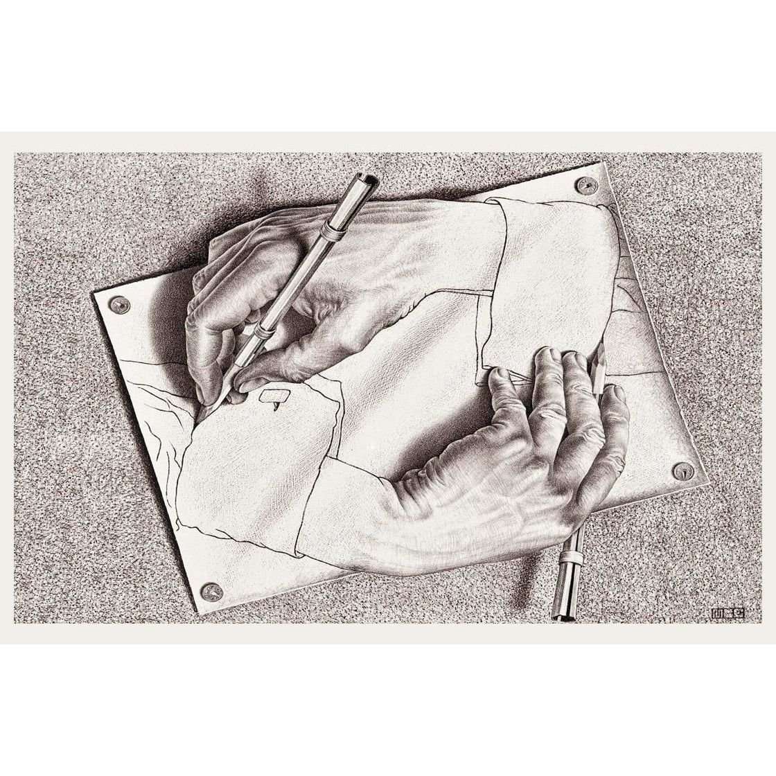  Maurits Cornelis Escher. Drawing Hands. 1948