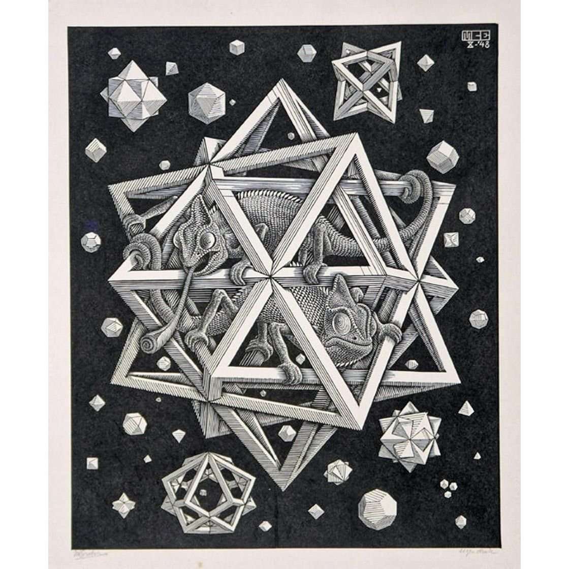  Maurits Cornelis Escher. Stars. 1948