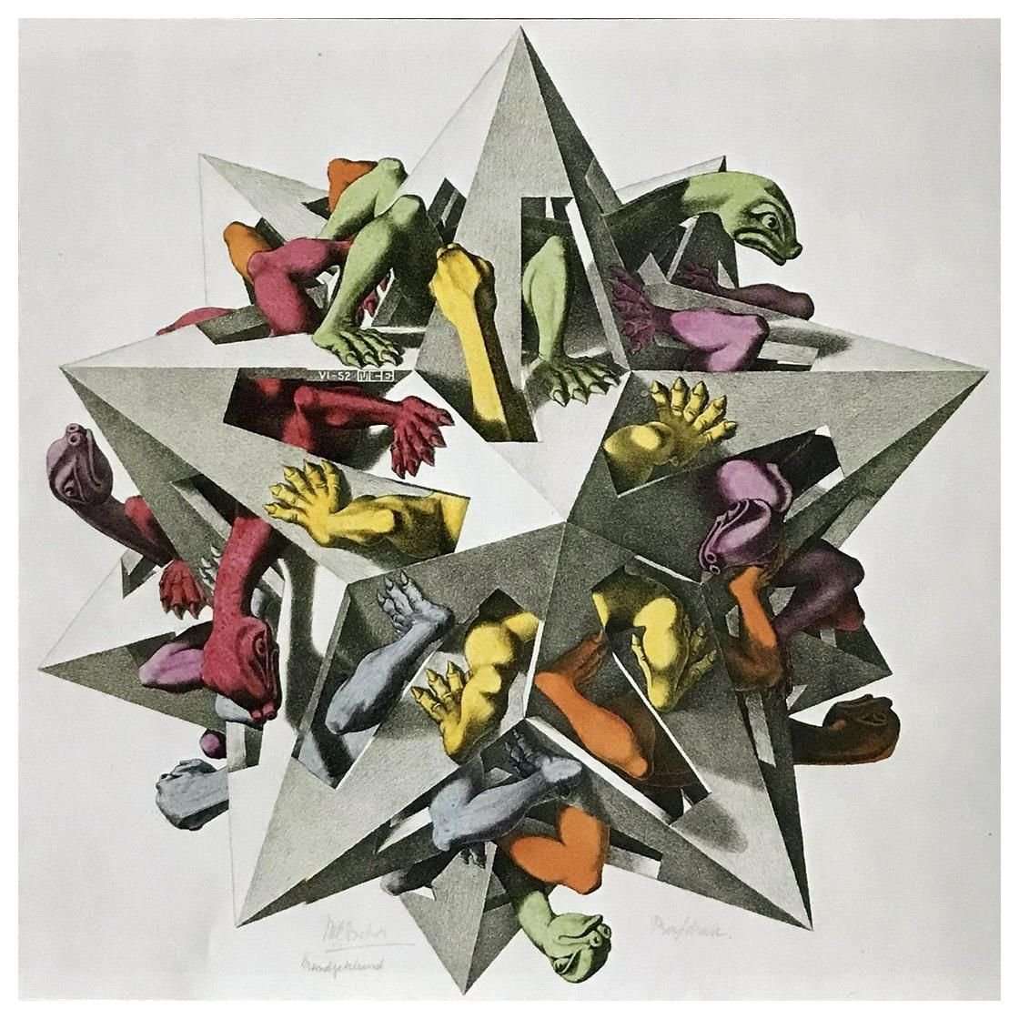  Maurits Cornelis Escher. Gravity. 1952