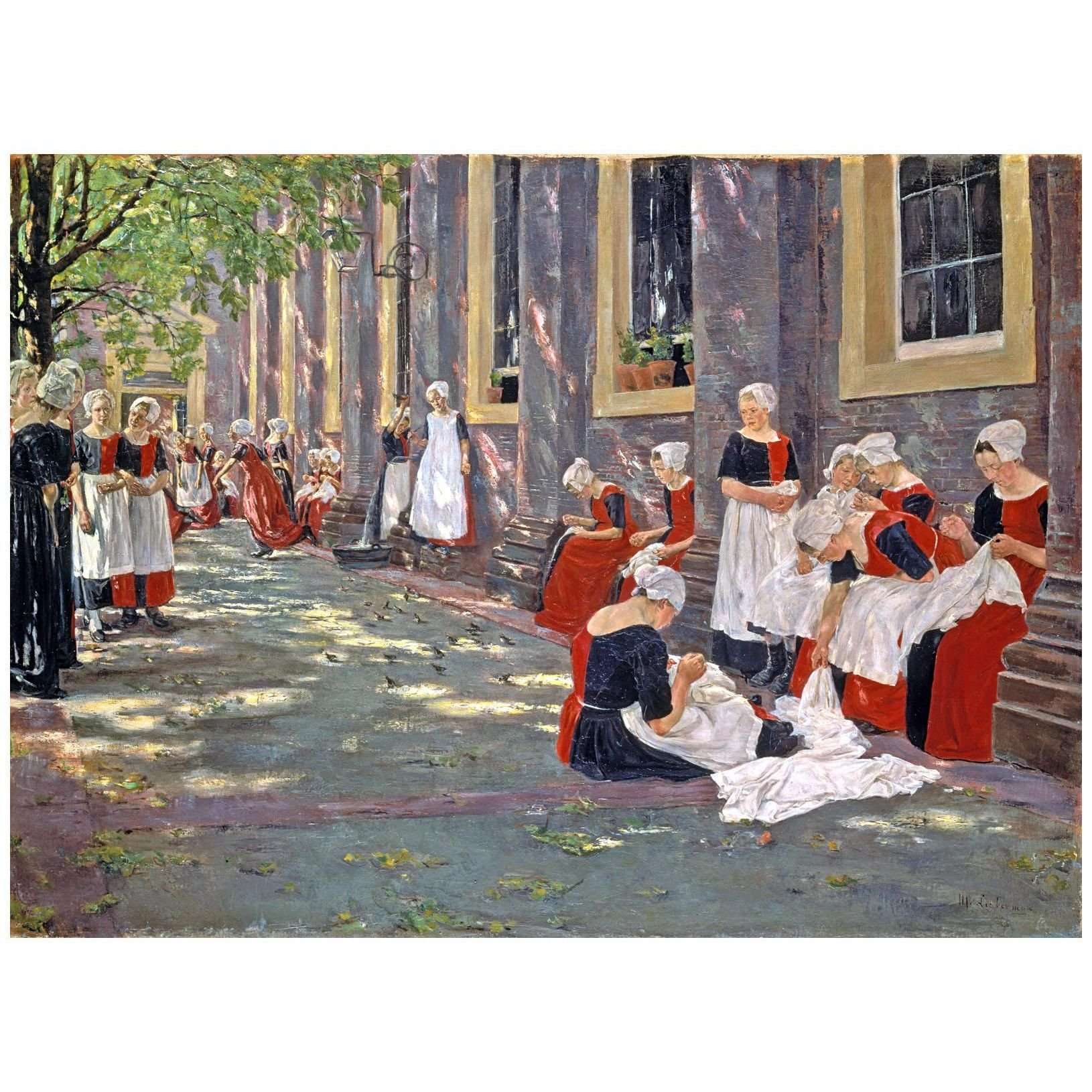  Max Libermann. Freistunde im Amsterdamer Waisenhaus. 1881. Stadel Museum Frankfurt