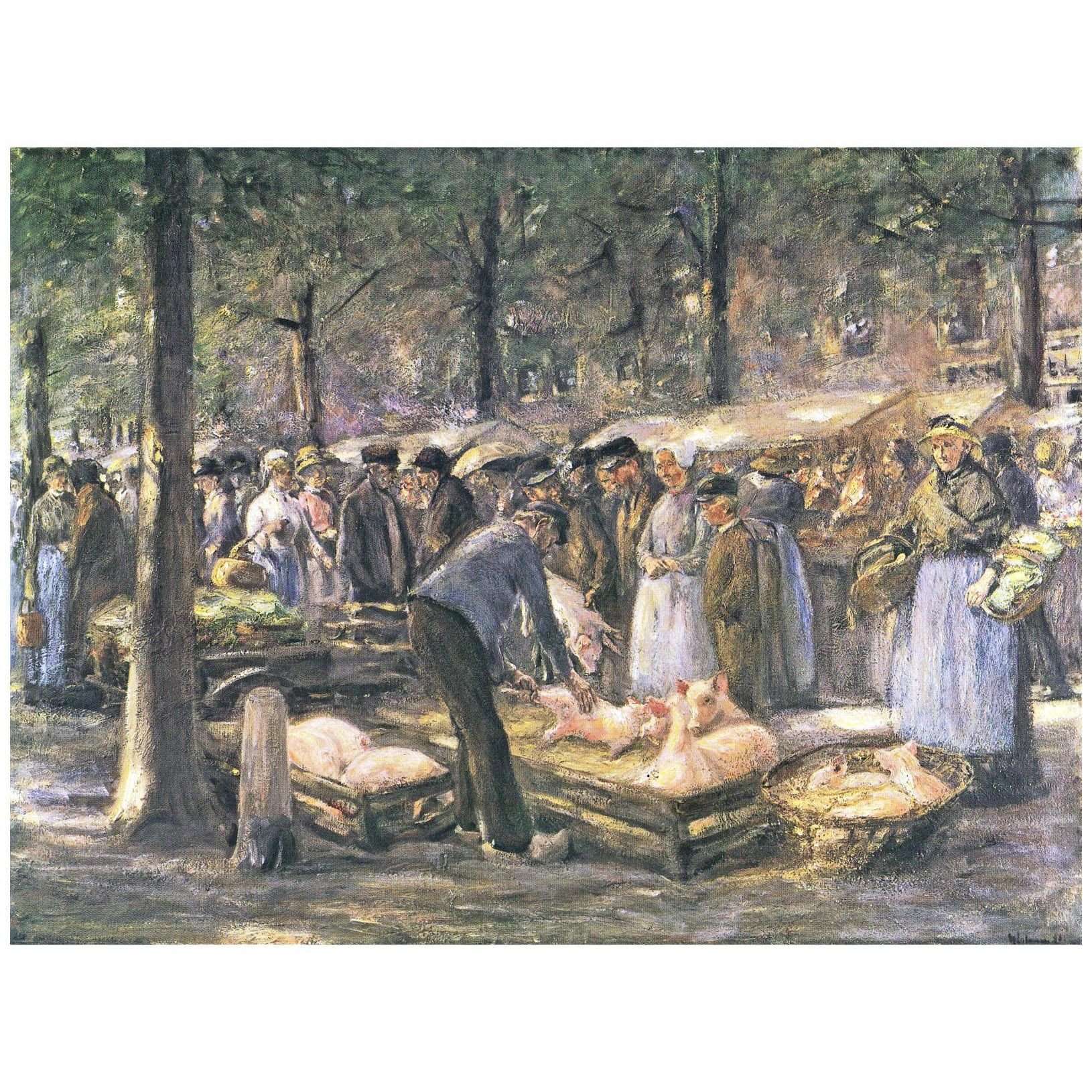  Max Libermann. Schweinemarkt in Haarlem. 1891. Kunsthalle Mannheim