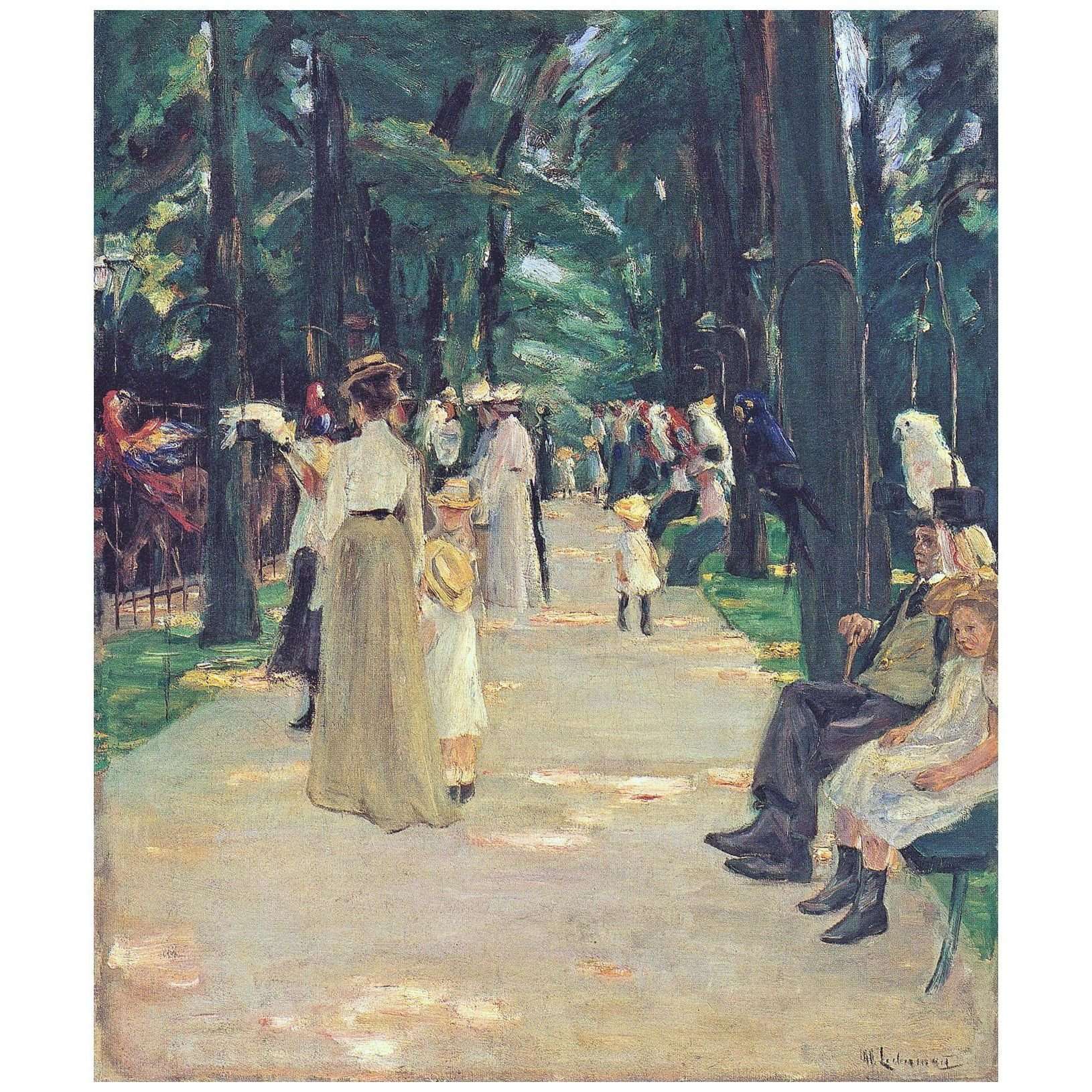  Max Libermann. Het Papegaaienlaantje. 1902. Kunsthalle Bremen