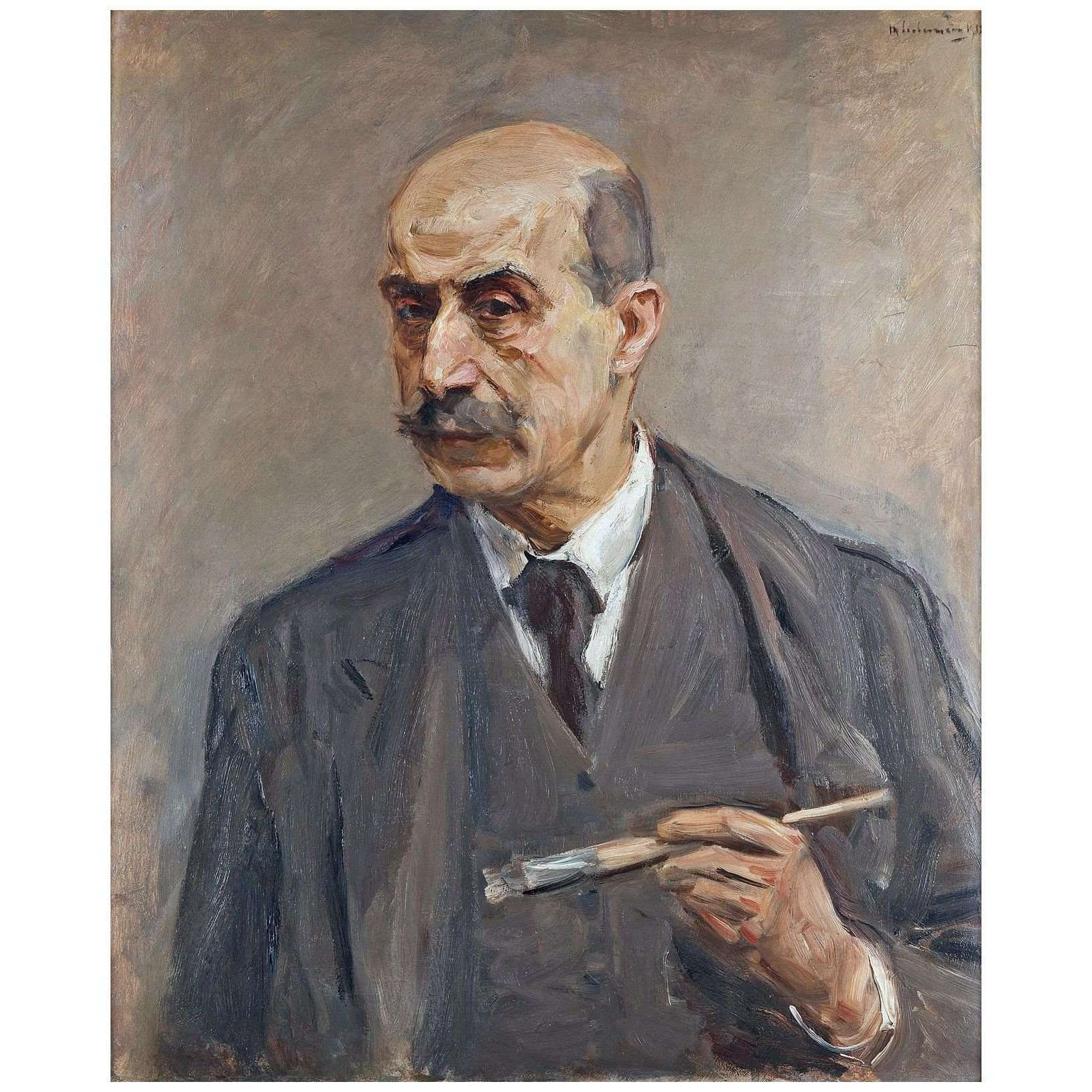  Max Libermann. Selbstbildnis mit Pinsel. 1913. Stadtmuseum Berlin