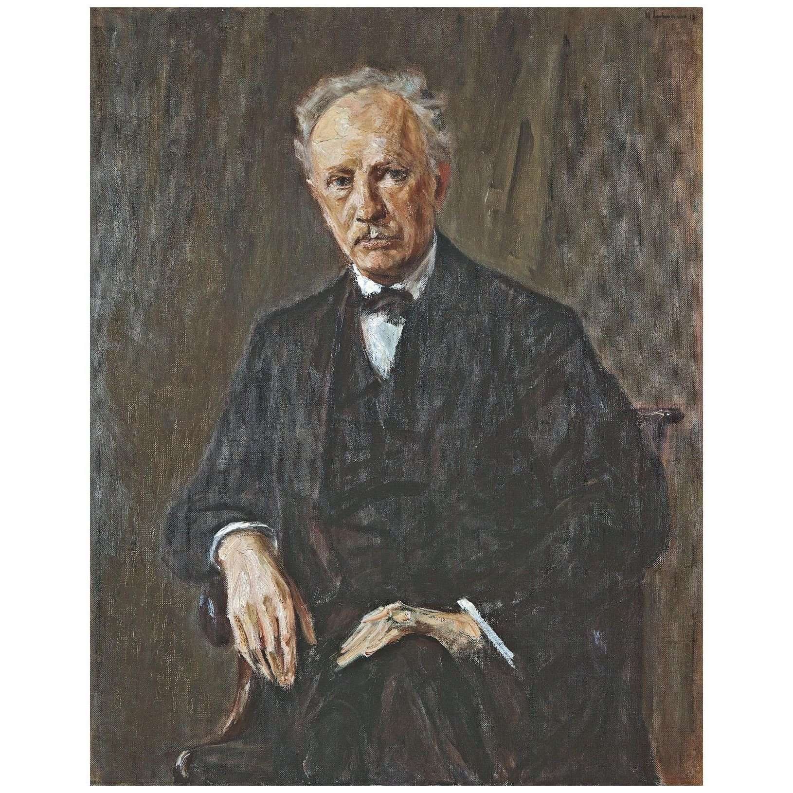  Max Libermann. Richard Strauss. 1918. Alte Nationalgalerie Berlin
